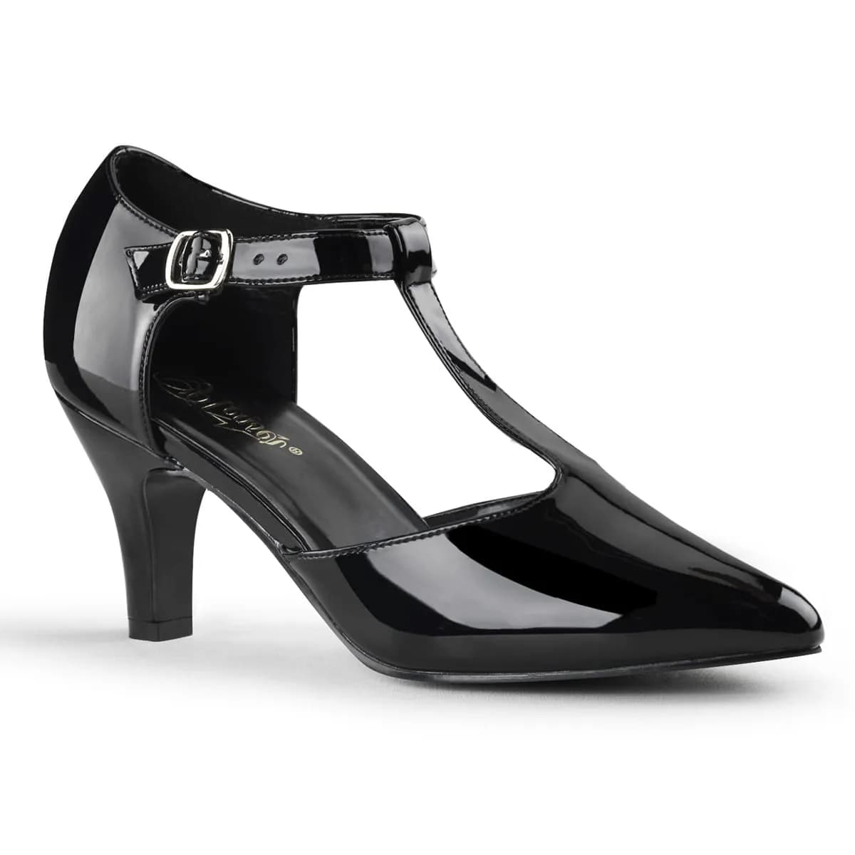 Pleaser Pink Label DIVINE-415 Damen Pumps Schwarz  EU 44
