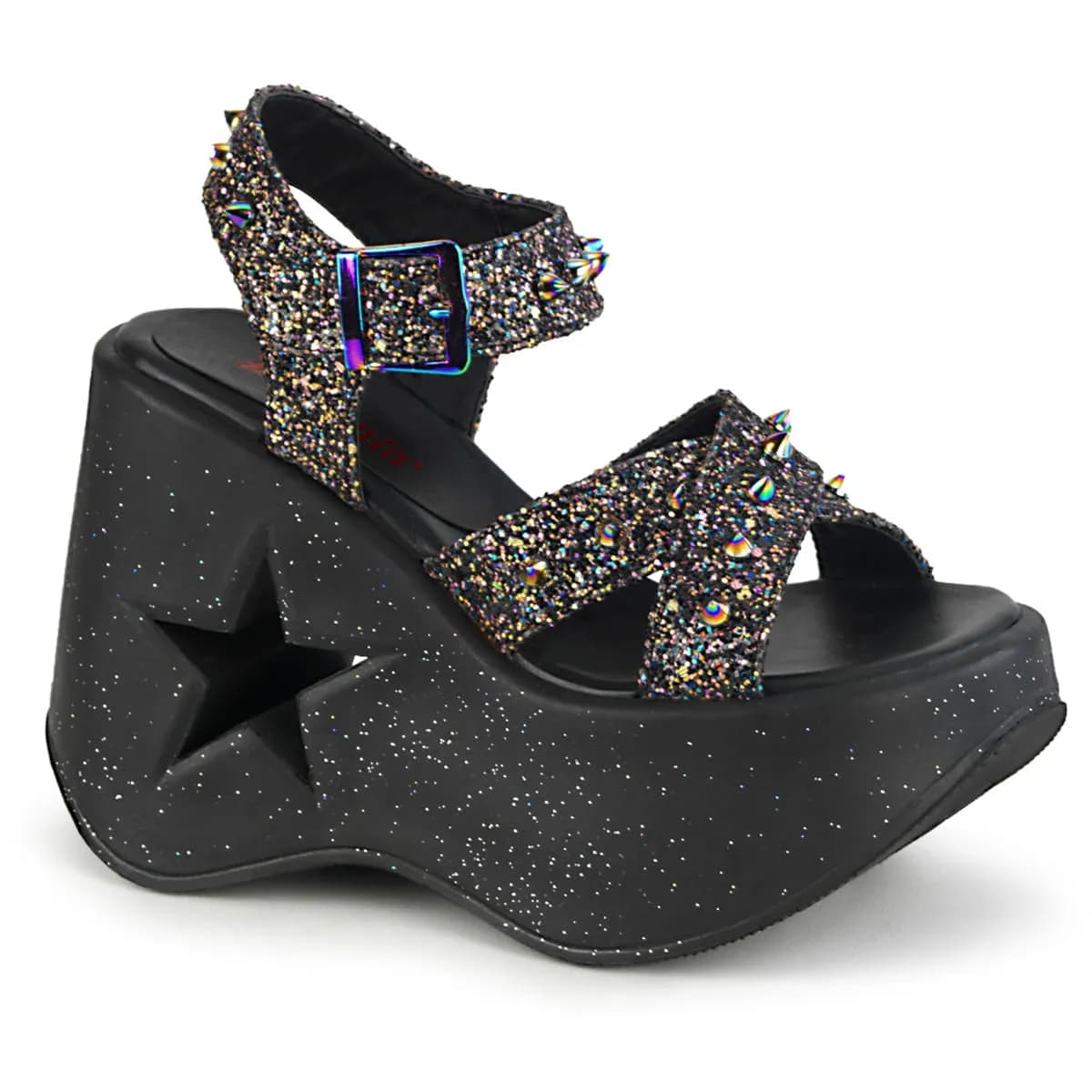 DemoniaCult DYNAMITE-02 Damen Sandale Schwarz Mehrfarbig EU 39