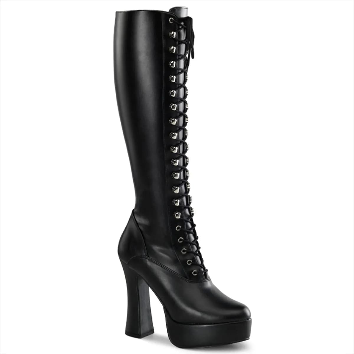 Pleaser ELECTRA-2023 Damen Stiefel Schwarz Leder EU 39