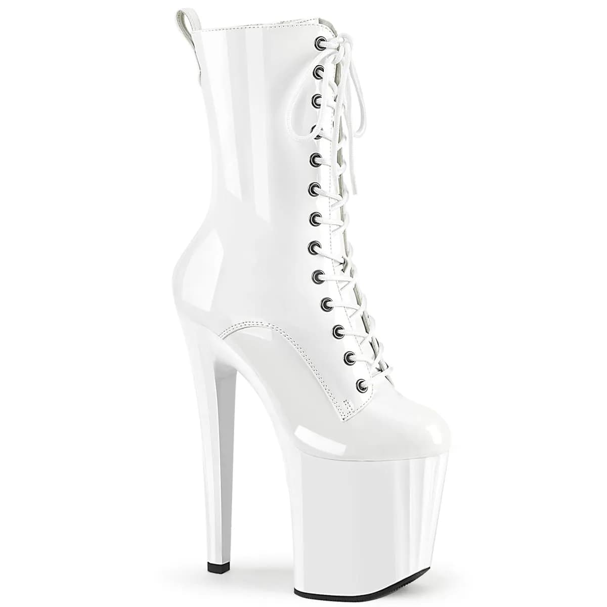 Pleaser ENCHANT-1040 Damen Stiefelette Weiß  EU 38
