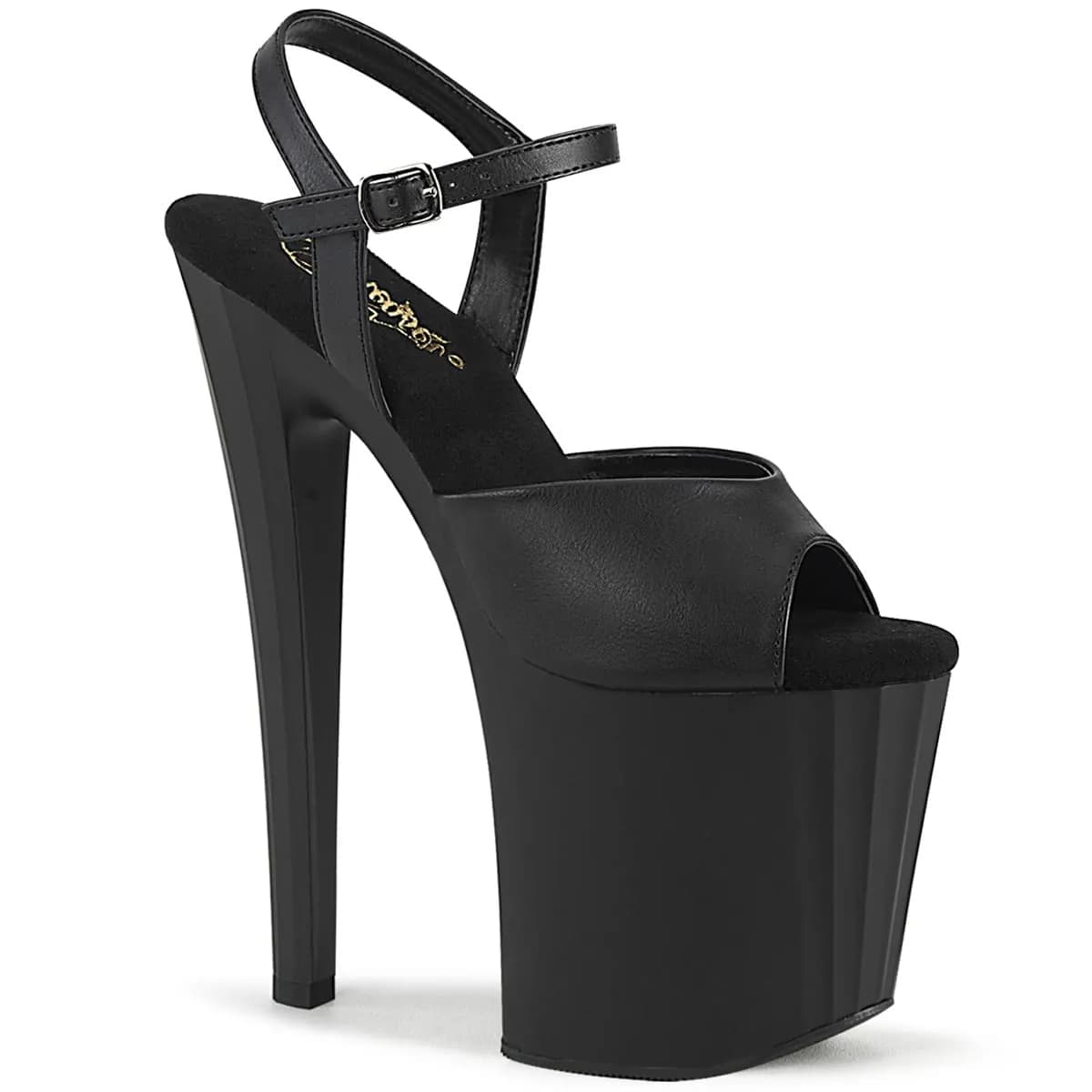 Pleaser ENCHANT-709 Damen Sandale Schwarz Matt EU 40