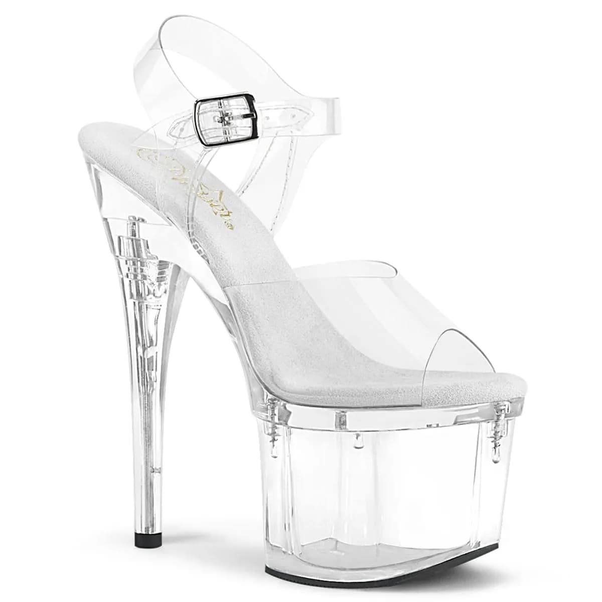 Pleaser ESTEEM-708 Damen Sandale Transparent  EU 40