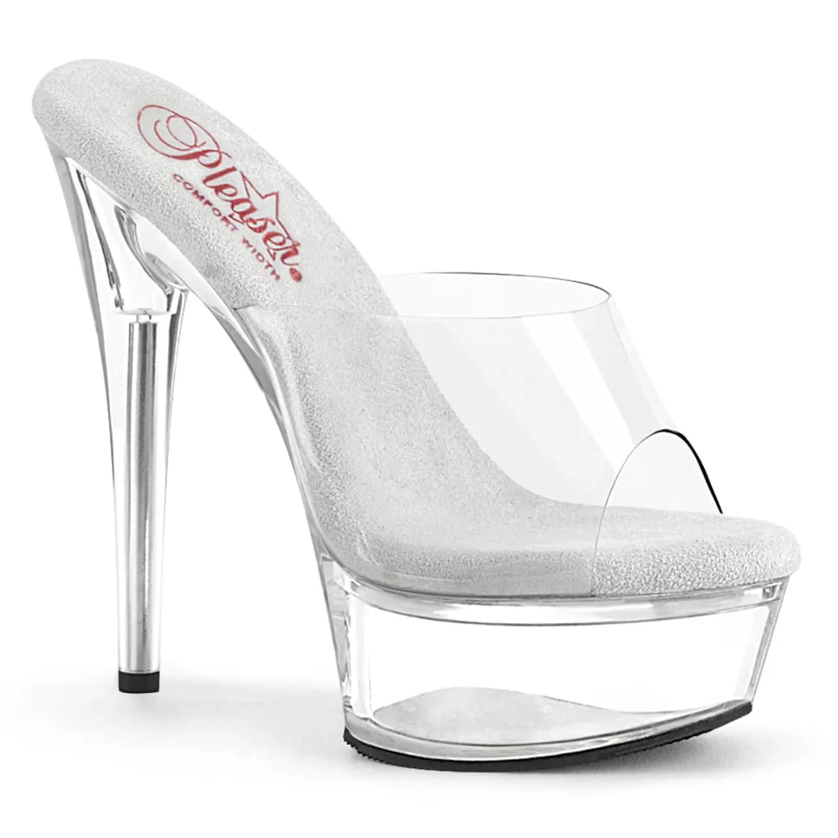 Pleaser EXCITE-601 Damen Slipper Transparent EU 41