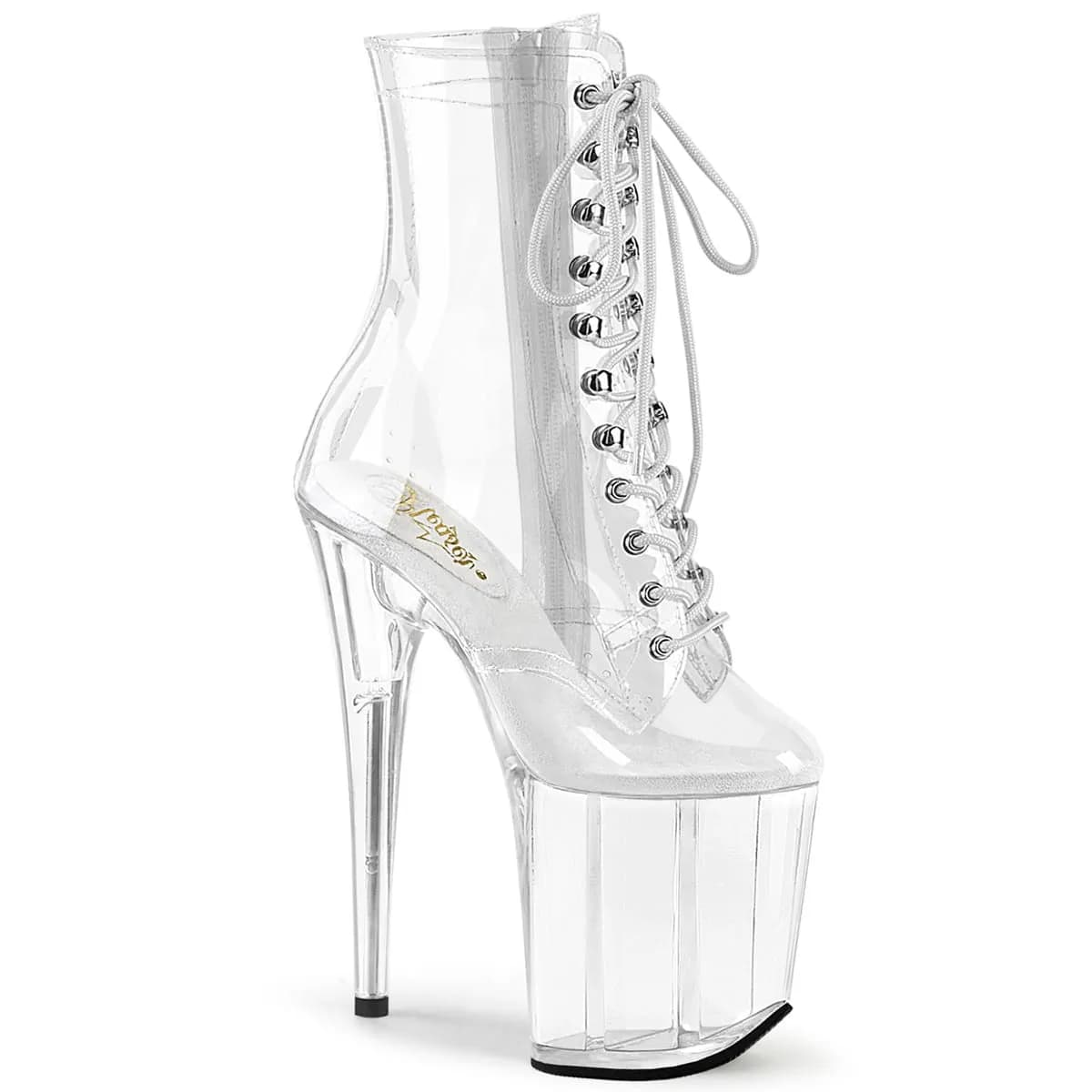 Pleaser FLAMINGO-1020C Damen Stiefelette Transparent  EU 35