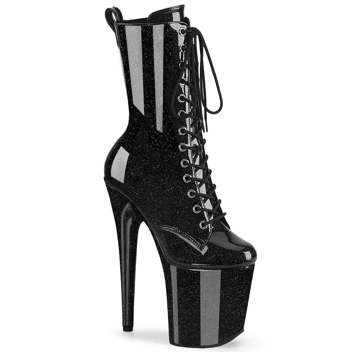 Pleaser FLAMINGO-1040GP Damen Stiefelette Schwarz  EU 36