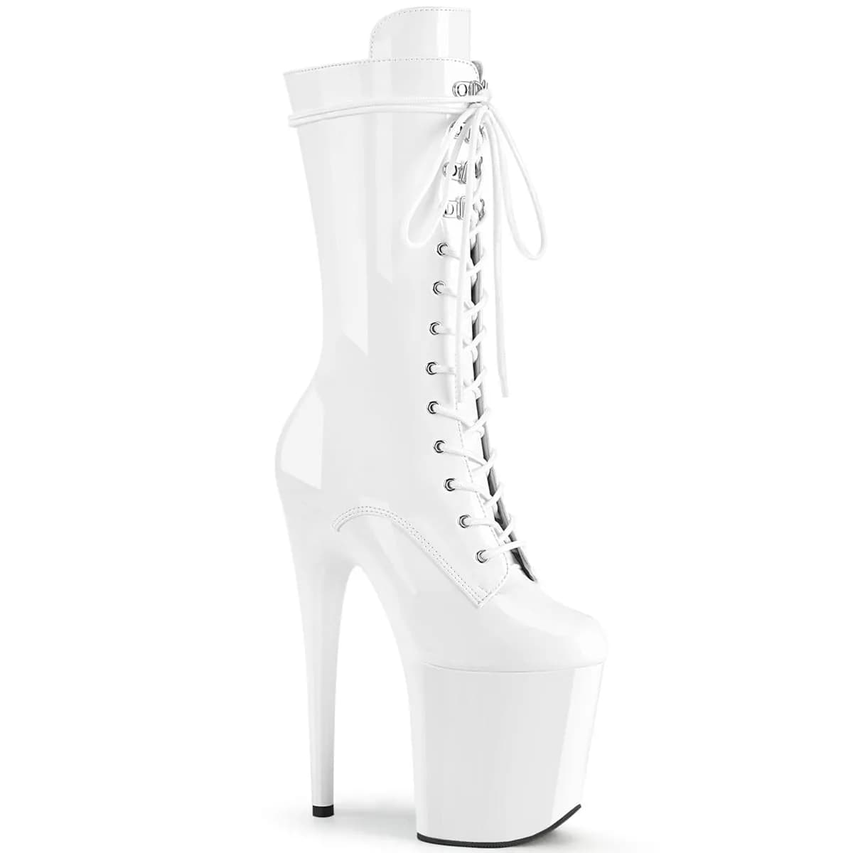 Pleaser FLAMINGO-1050 Damen Stiefel Weiß  EU 43