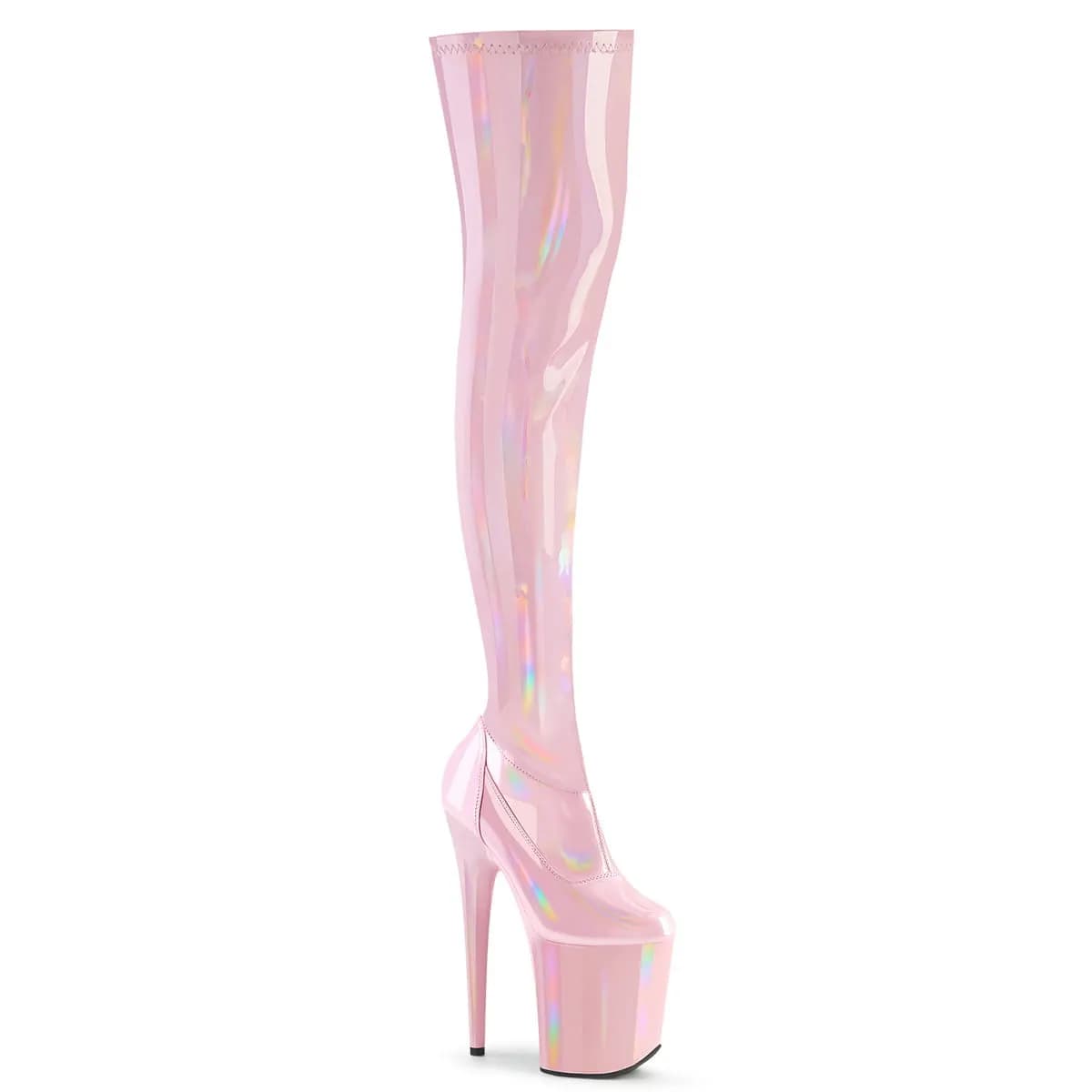 Pleaser FLAMINGO-3000HWR Damen Stiefel Rosa  EU 37