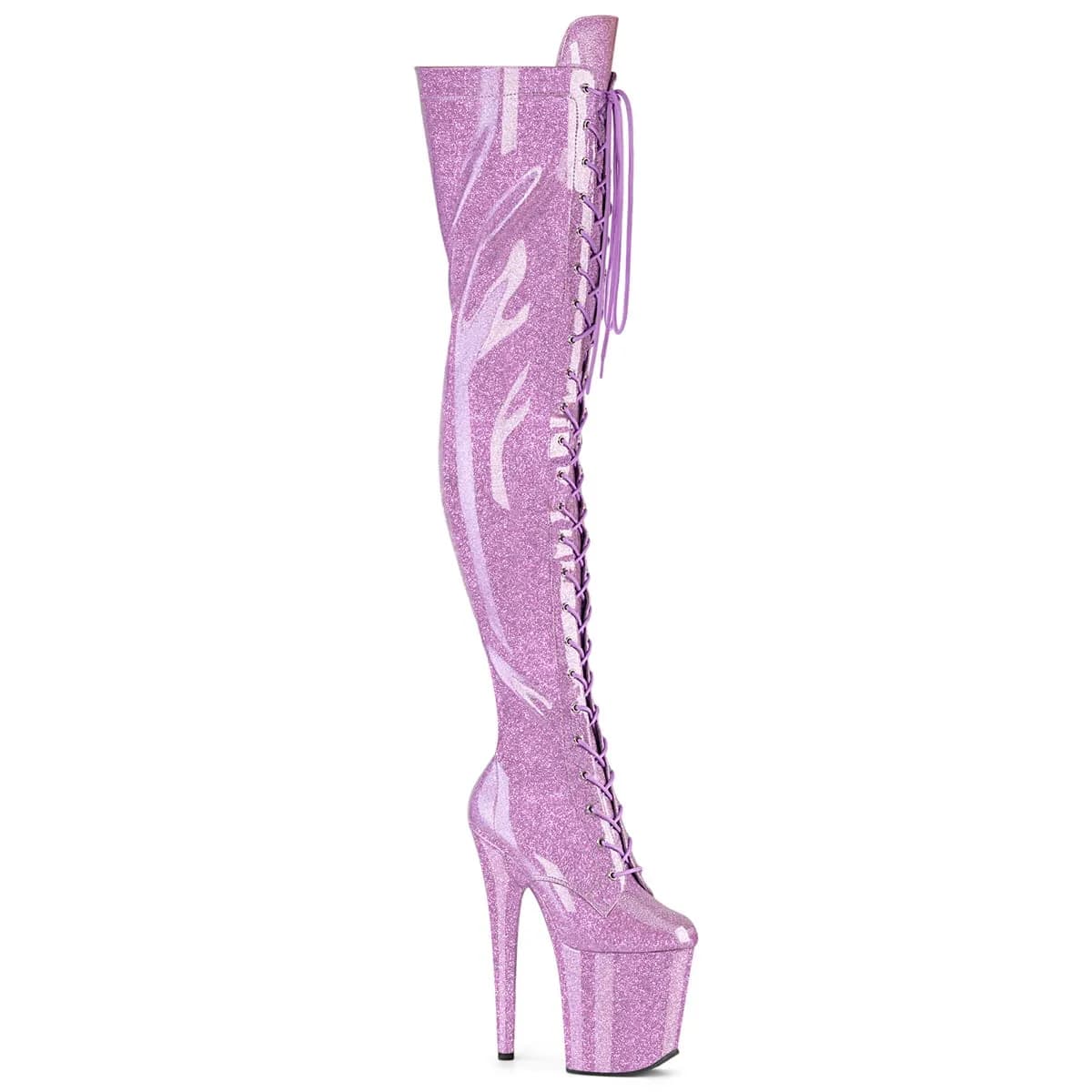 Pleaser FLAMINGO-3020GP Damen Stiefel Flieder Lack EU 35