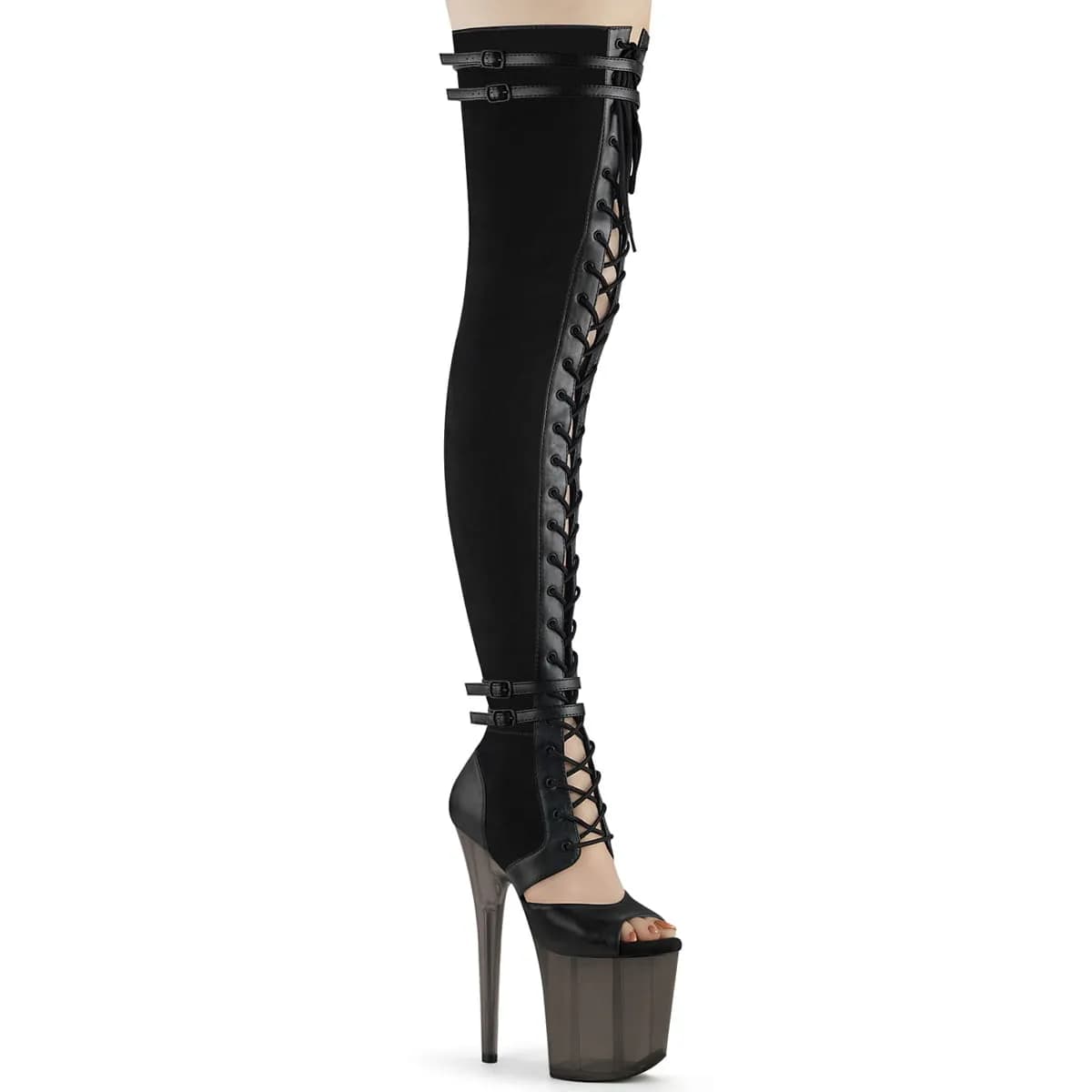 Pleaser FLAMINGO-3027 Damen Stiefel Schwarz  EU 40