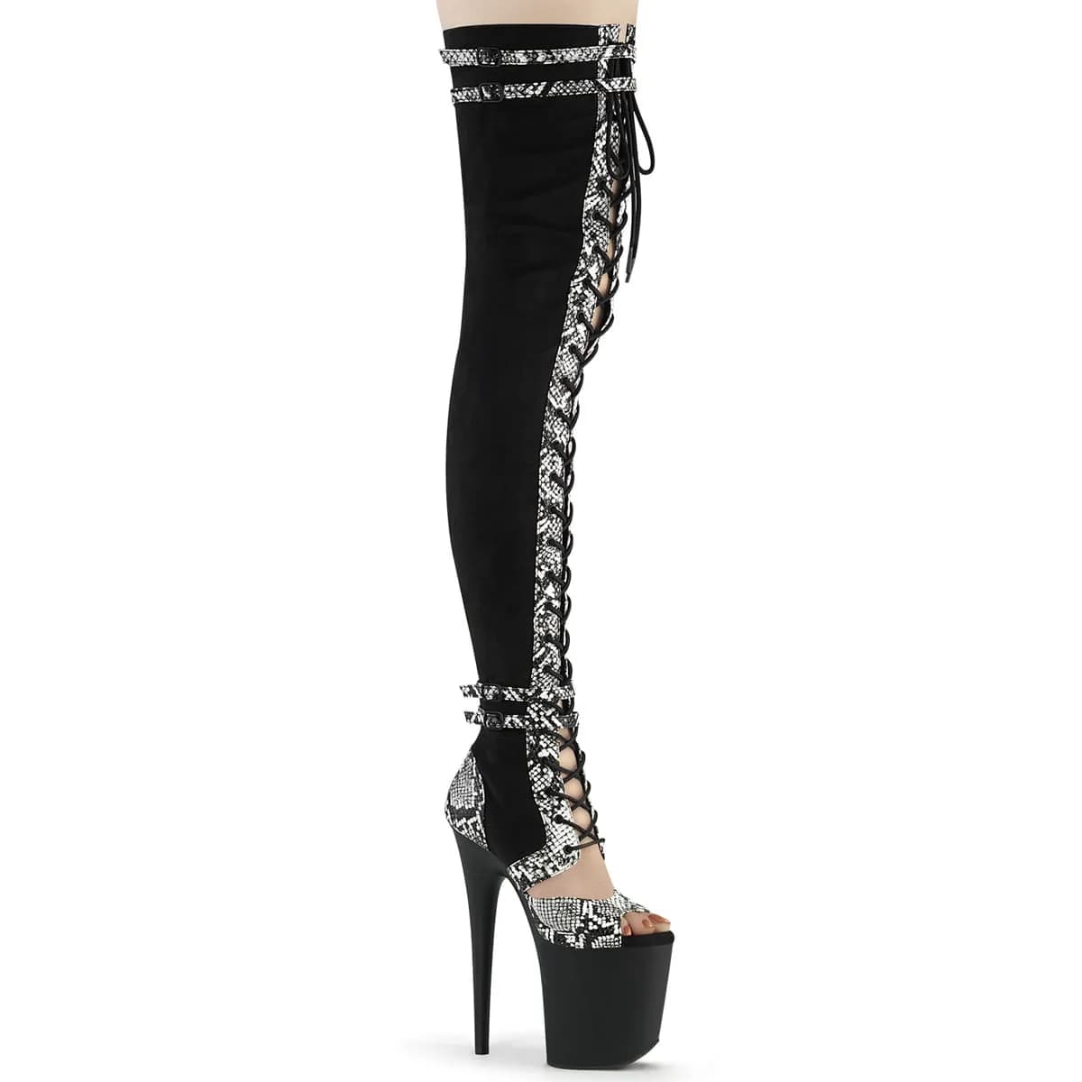 Pleaser FLAMINGO-3027SP Damen Stiefel Schwarz  EU 36
