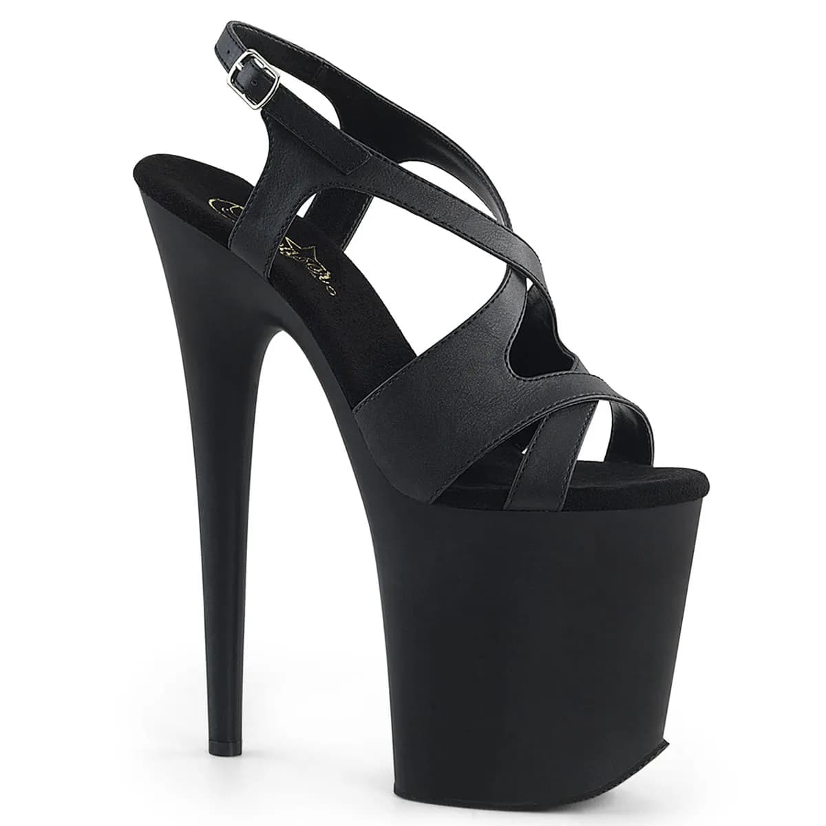 Pleaser FLAMINGO-831 Damen Sandale Schwarz Matt EU 42