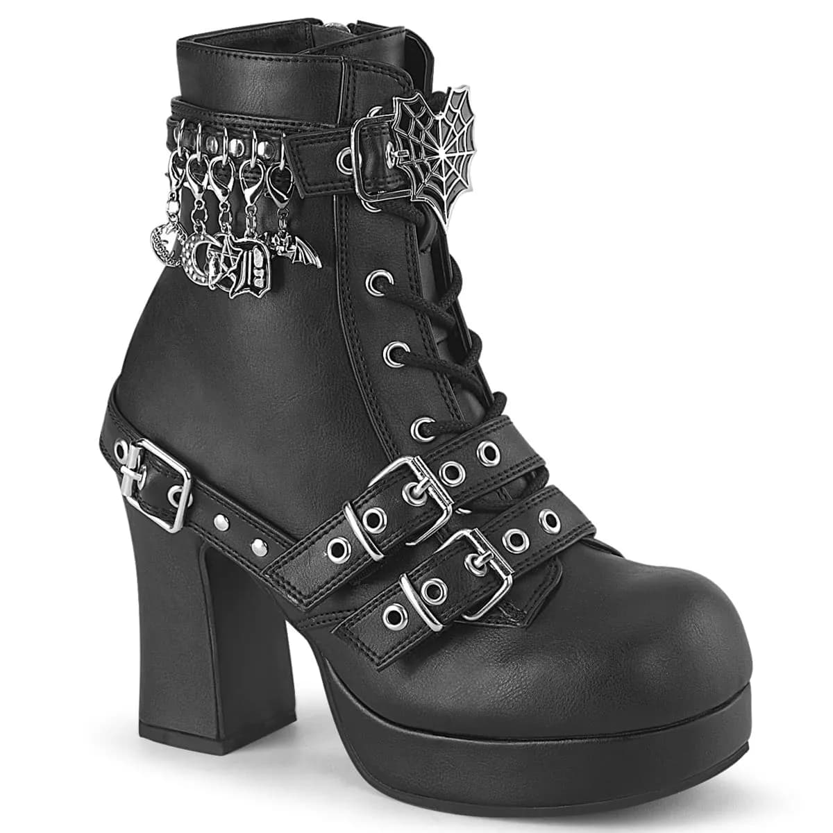 DemoniaCult GOTHIKA-66 Damen Stiefel Schwarz  EU 37