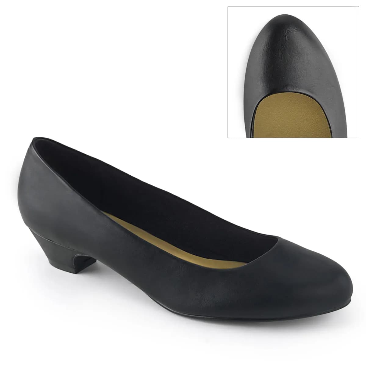 Pleaser Pink Label GWEN-01 Damen Pumps Schwarz  EU 44