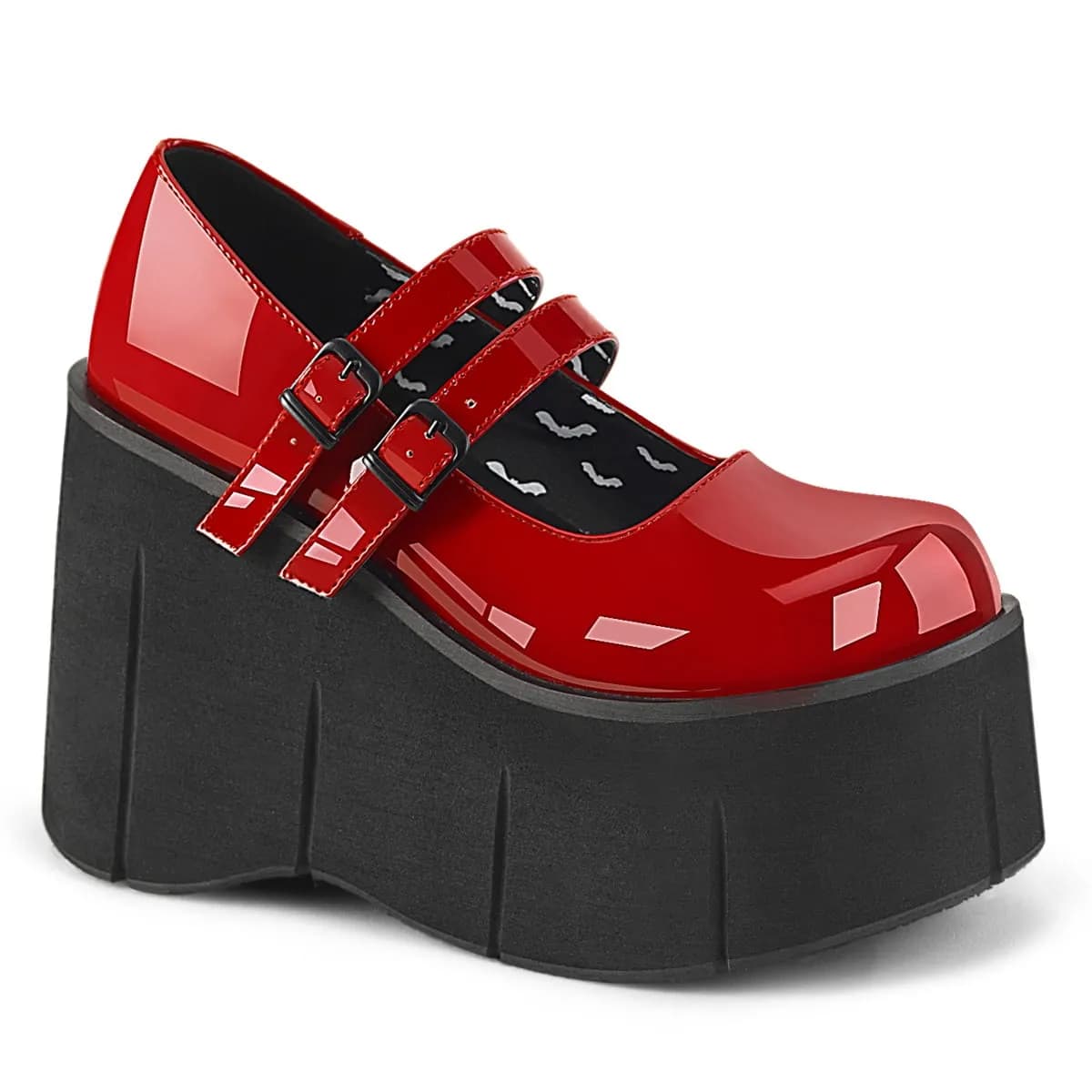 DemoniaCult KERA-08 Damen Sandale Rot  EU 36