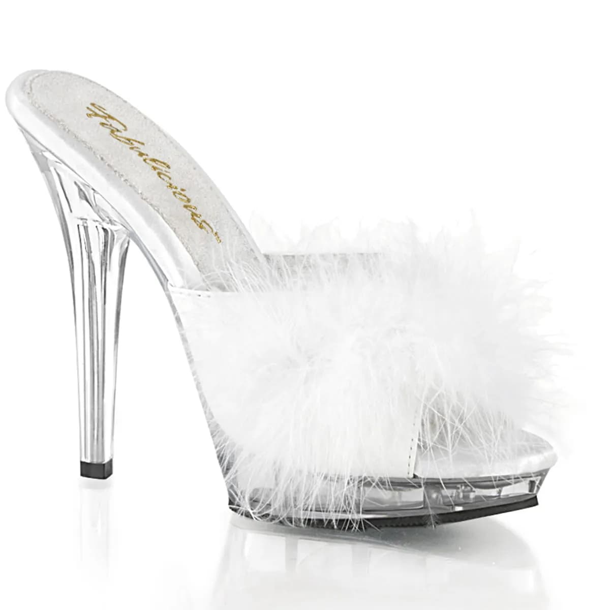 Fabulicious LIP-101-8 Damen Slipper Weiß  EU 44