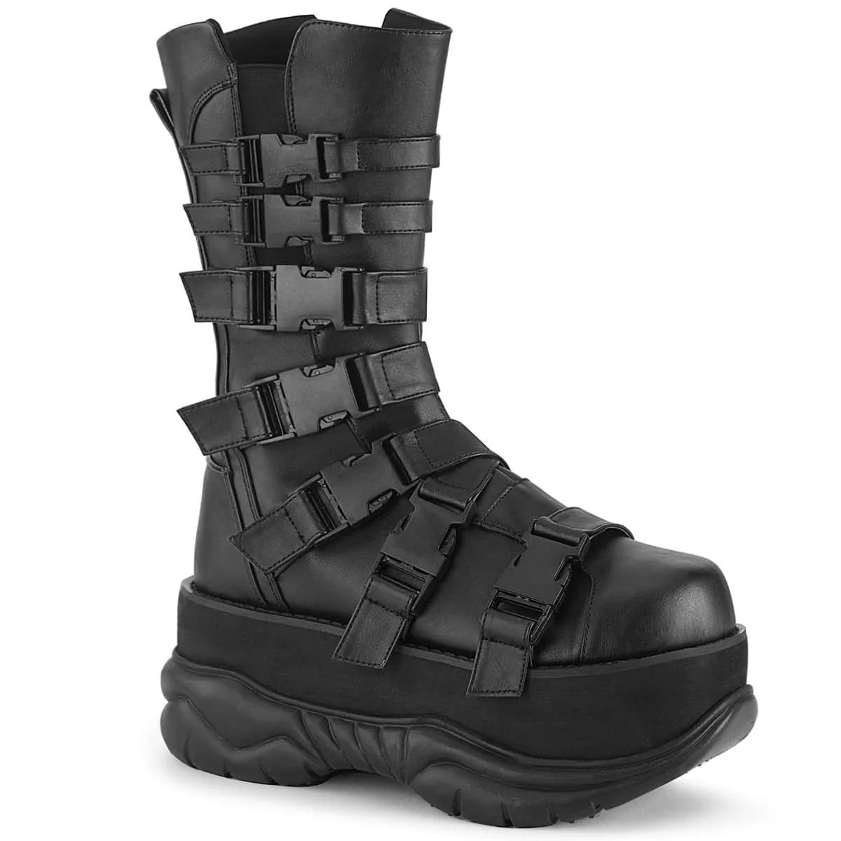 DemoniaCult NEPTUNE-210 Unisex Stiefel Schwarz  EU 41
