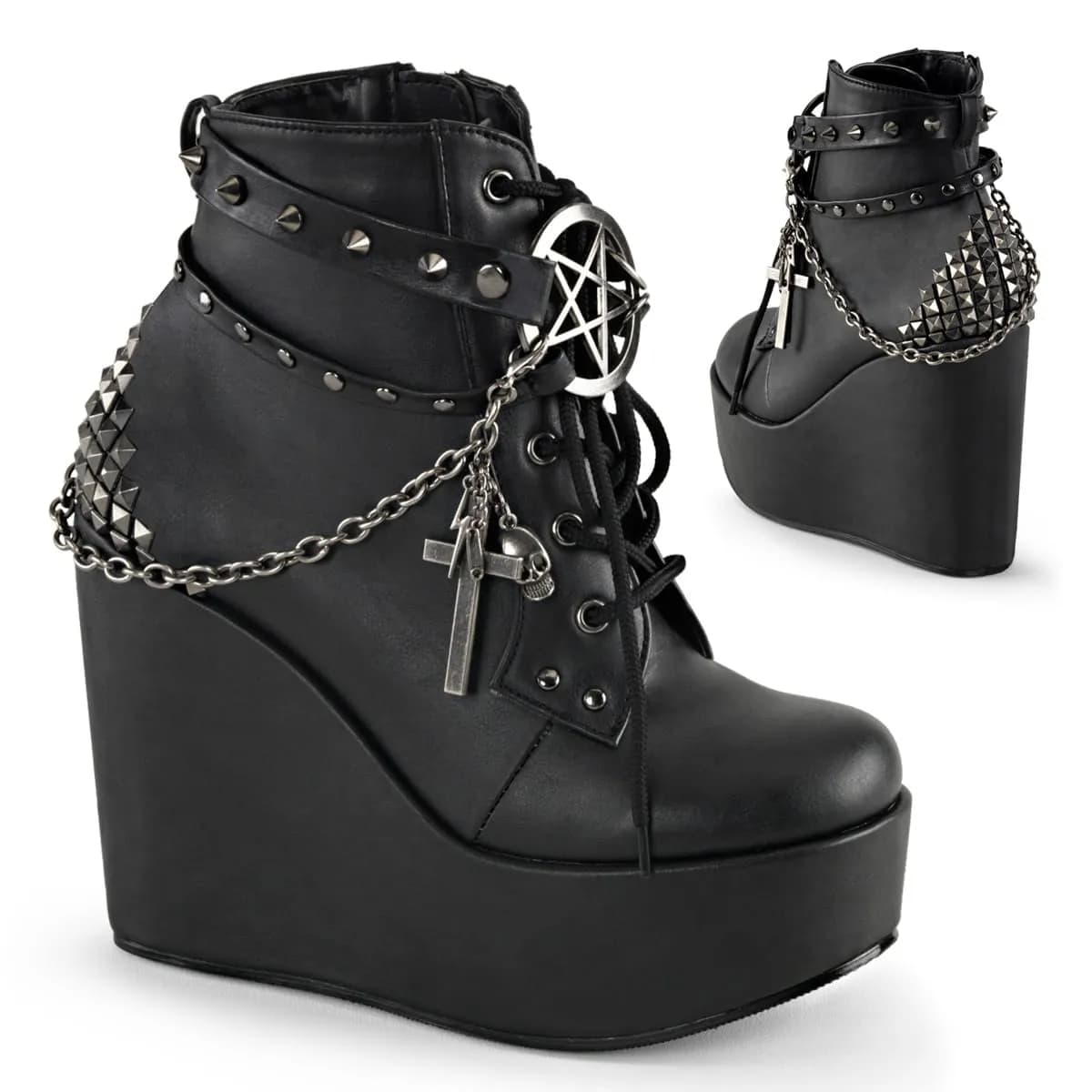 DemoniaCult POISON-101 Damen Stiefel Schwarz  EU 40