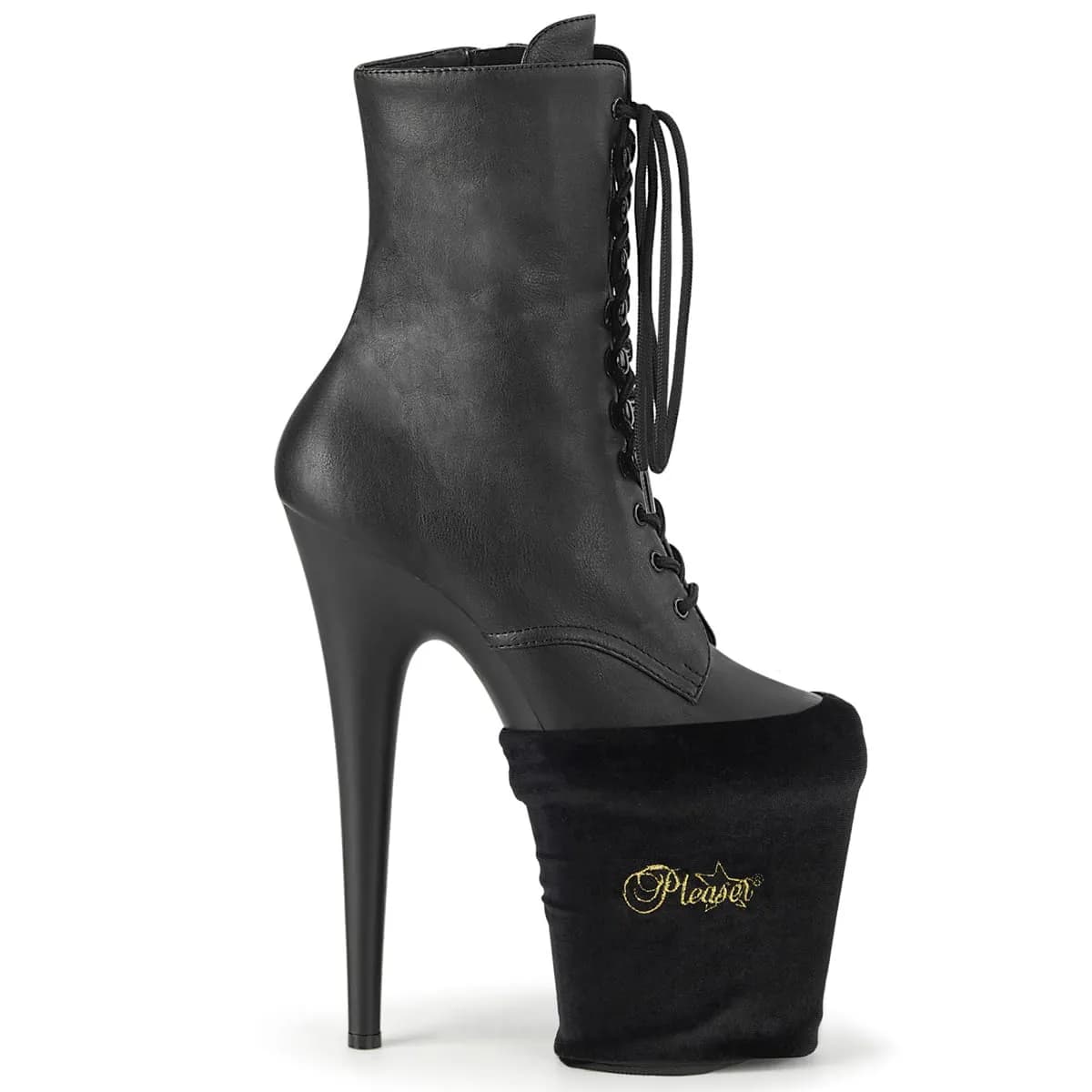 Pleaser PSP-BVEL Plateau Protektor Socken Schwarz Velour