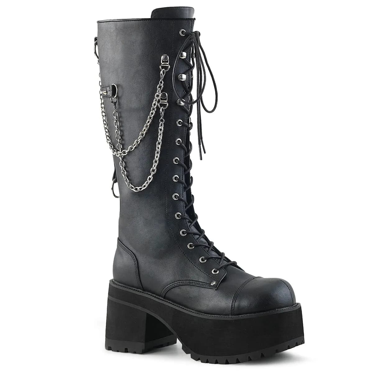DemoniaCult RANGER-303 Unisex Stiefel Schwarz  EU 45