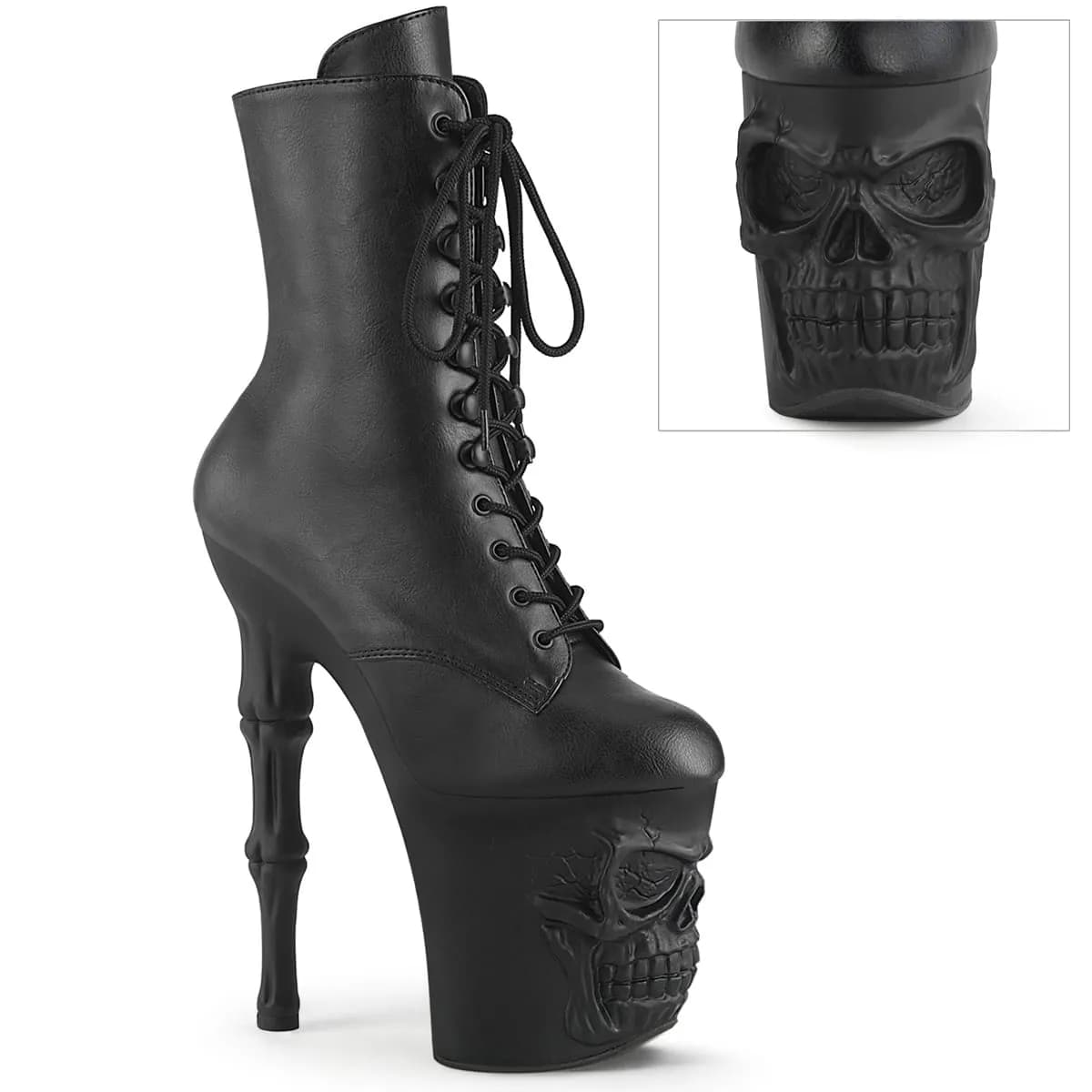 Pleaser RAPTURE-1020 Damen Stiefelette Schwarz Matt EU 39
