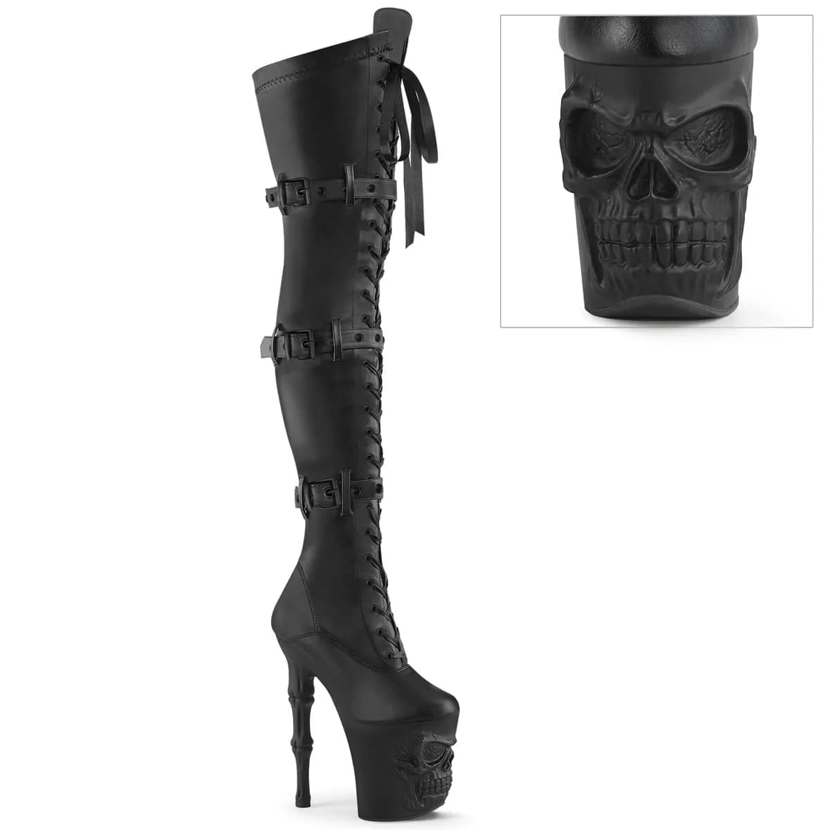 Pleaser RAPTURE-3028 Damen Stiefel Schwarz Matt EU 36