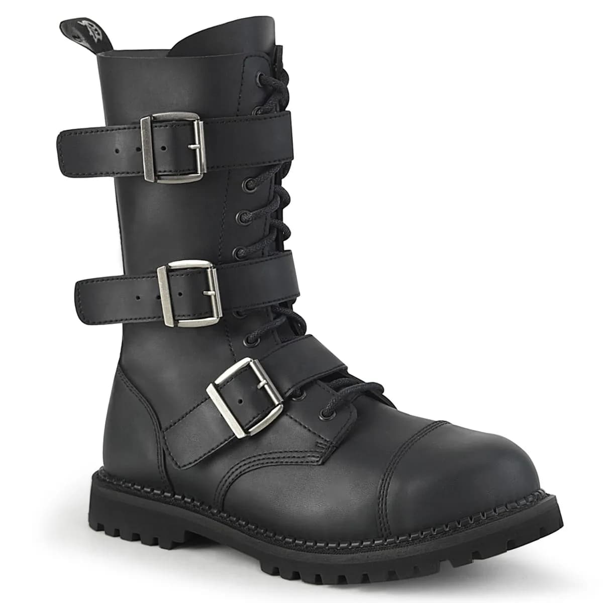 DemoniaCult RIOT-12BK Unisex Stiefelette Schwarz  EU 37