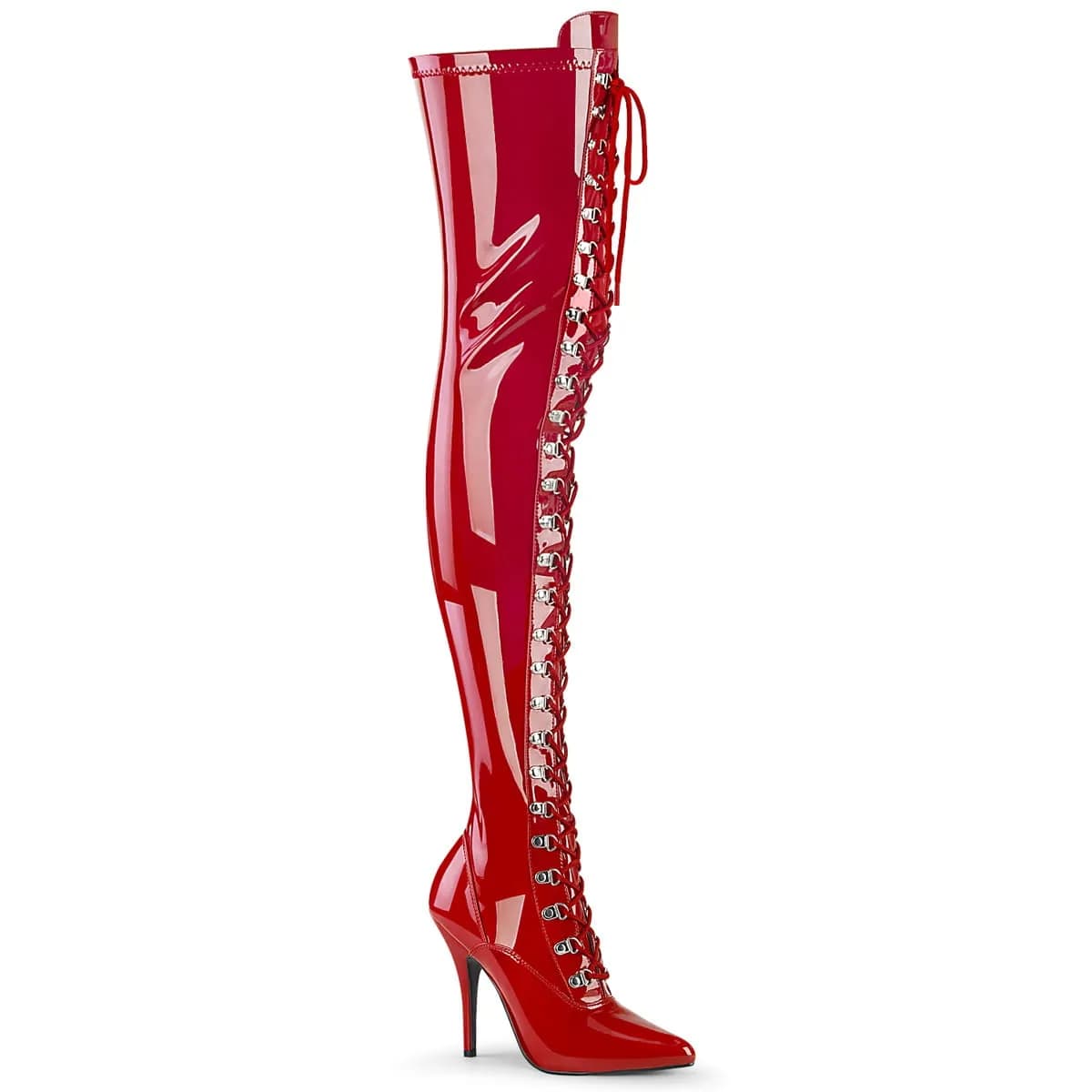 Pleaser SEDUCE-3024 Damen Stiefel Rot  EU 40