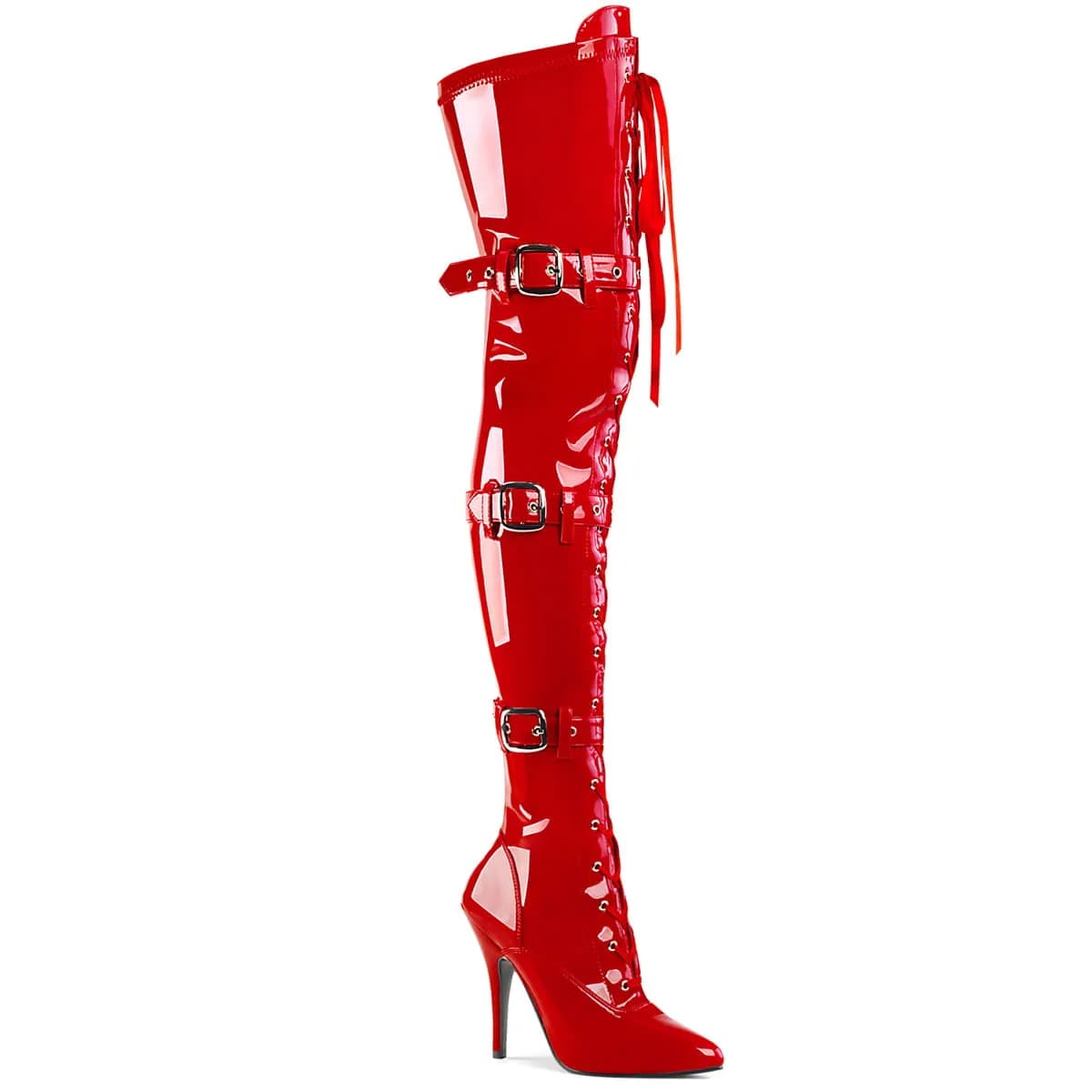 Pleaser SEDUCE-3028 Damen Stiefel Rot  EU 42