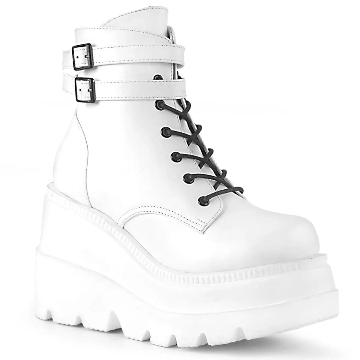DemoniaCult SHAKER-52 Damen Stiefelette Weiß  EU 41