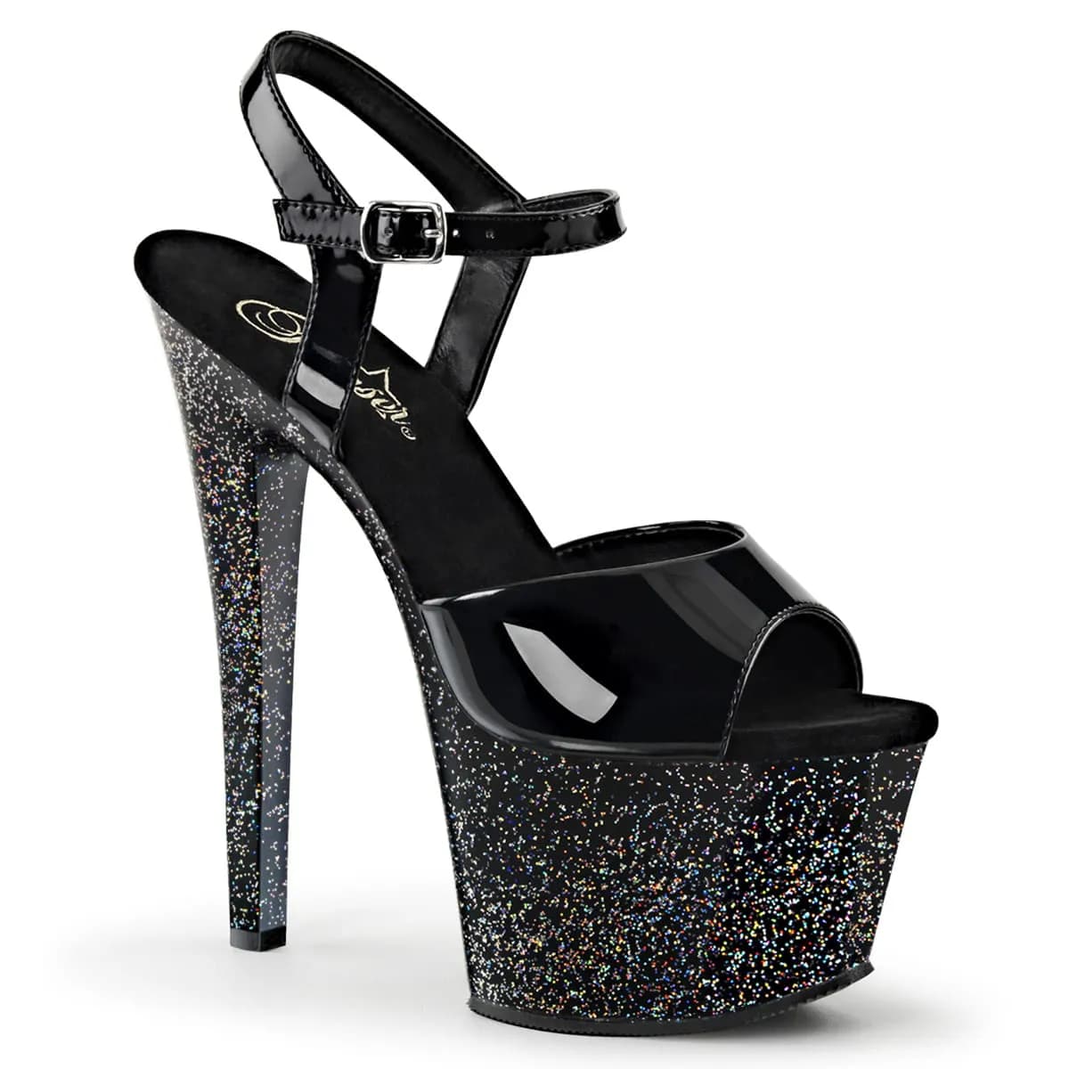 Pleaser SKY-309MG Damen Sandale Schwarz  EU 36