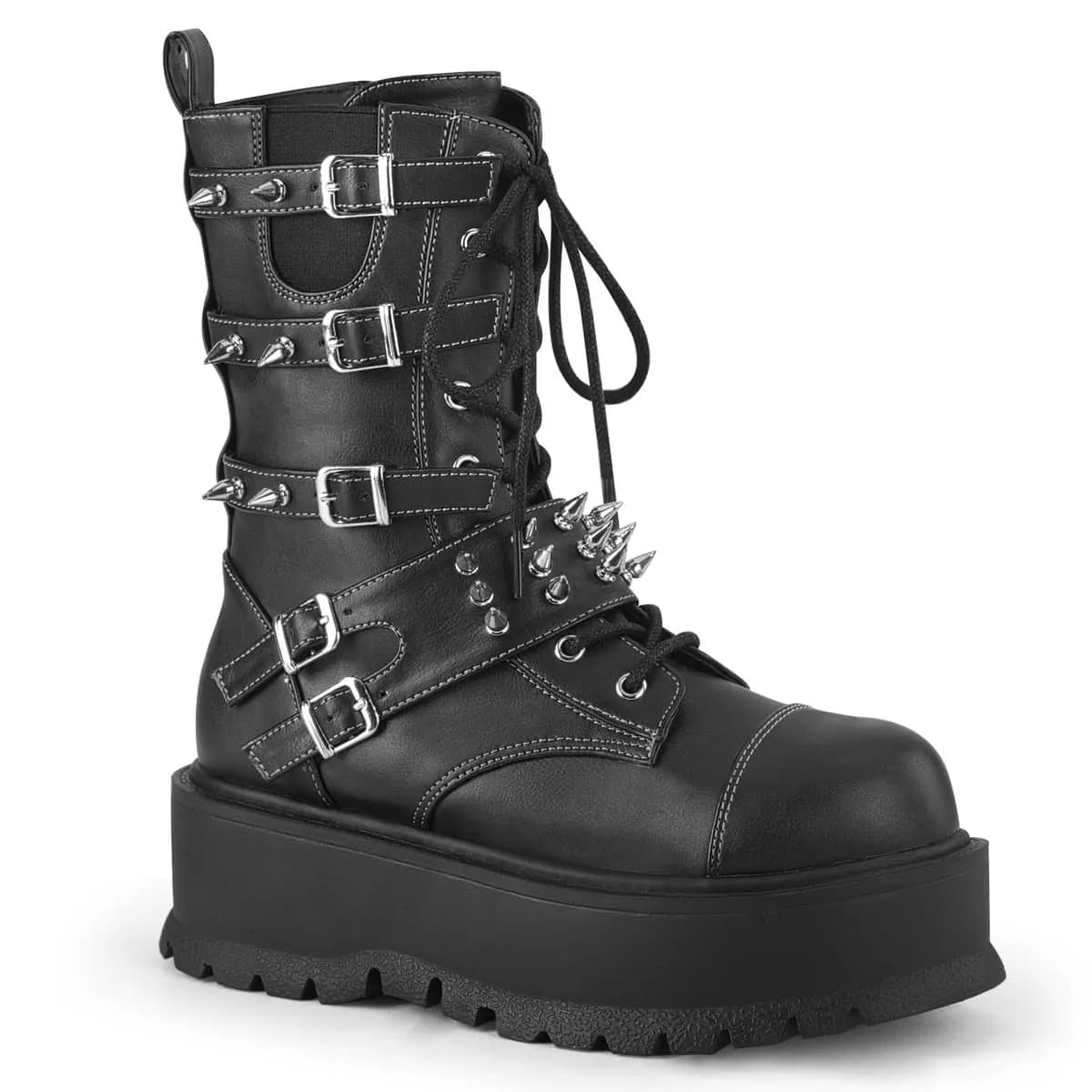 DemoniaCult SLACKER-165 Damen Stiefel Schwarz  EU 40
