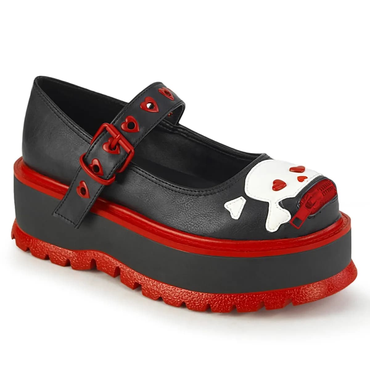 DemoniaCult SLACKER-27 Damen Sandale Schwarz  EU 36