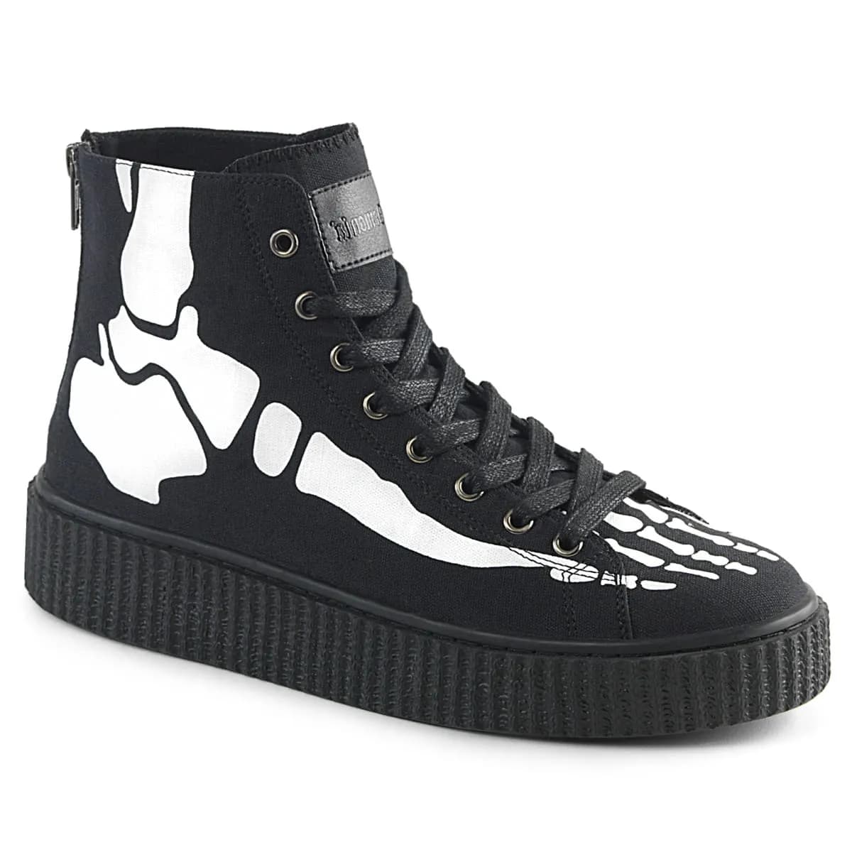DemoniaCult SNEEKER-252 Unisex Creeper Schwarz  EU 44