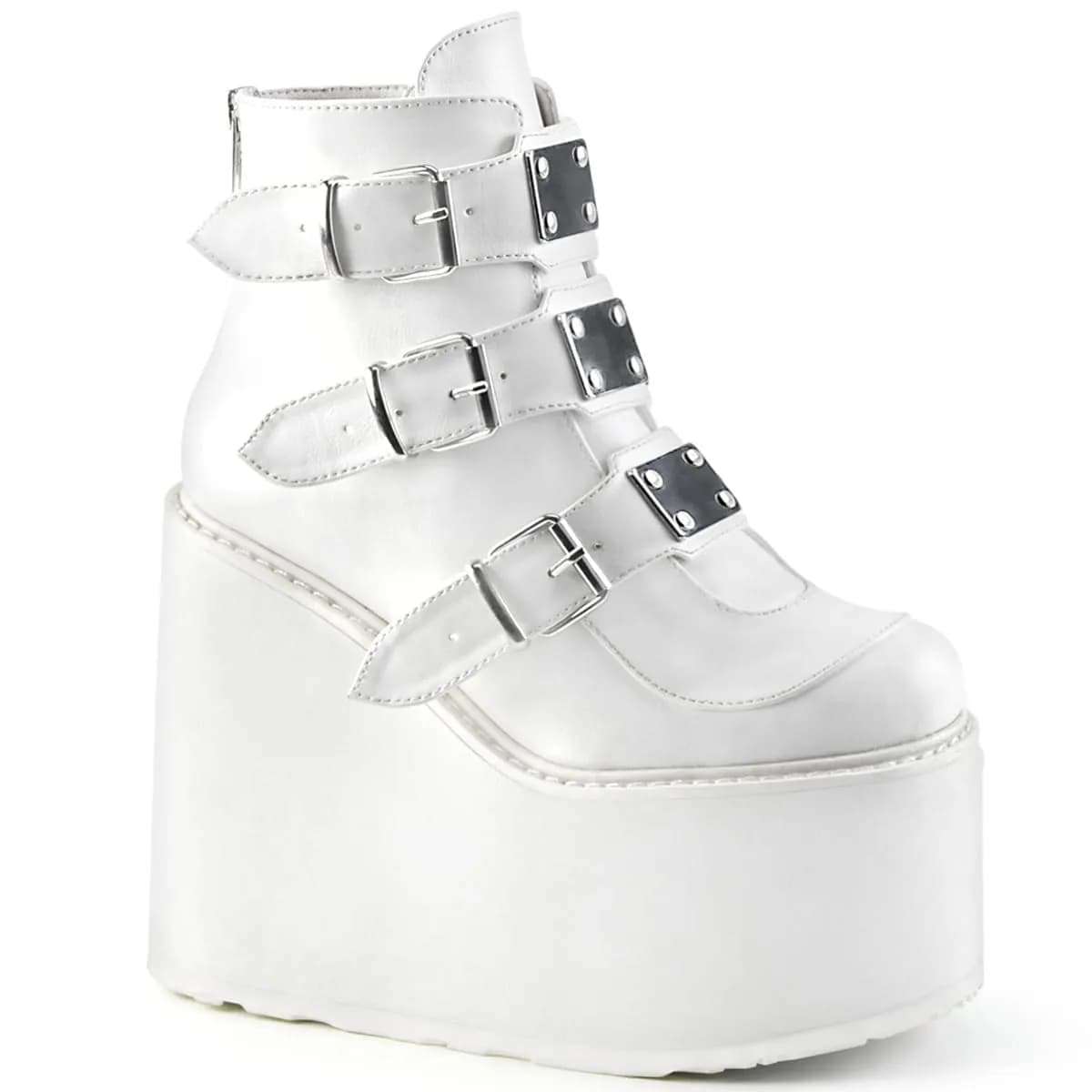 DemoniaCult SWING-105 Damen Stiefelette Weiß  EU 42