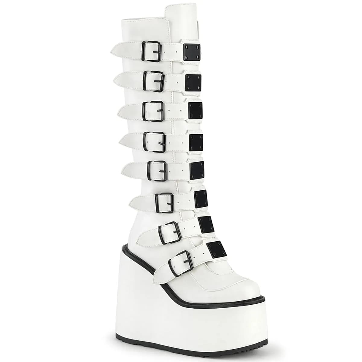 DemoniaCult SWING-815 Damen Stiefel Weiß  EU 41