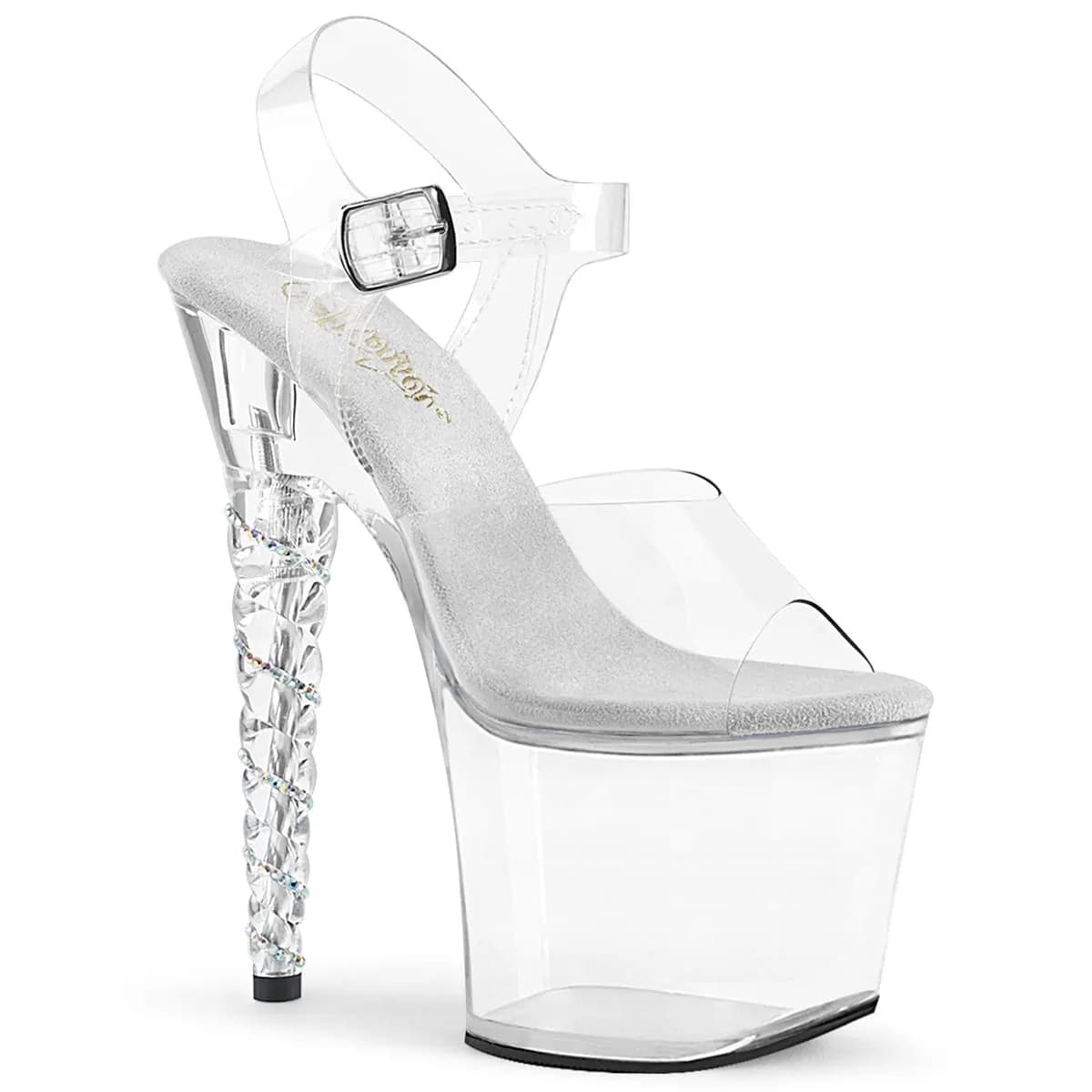 Pleaser UNICORN-708RSH Damen Sandale Transparent  EU 38