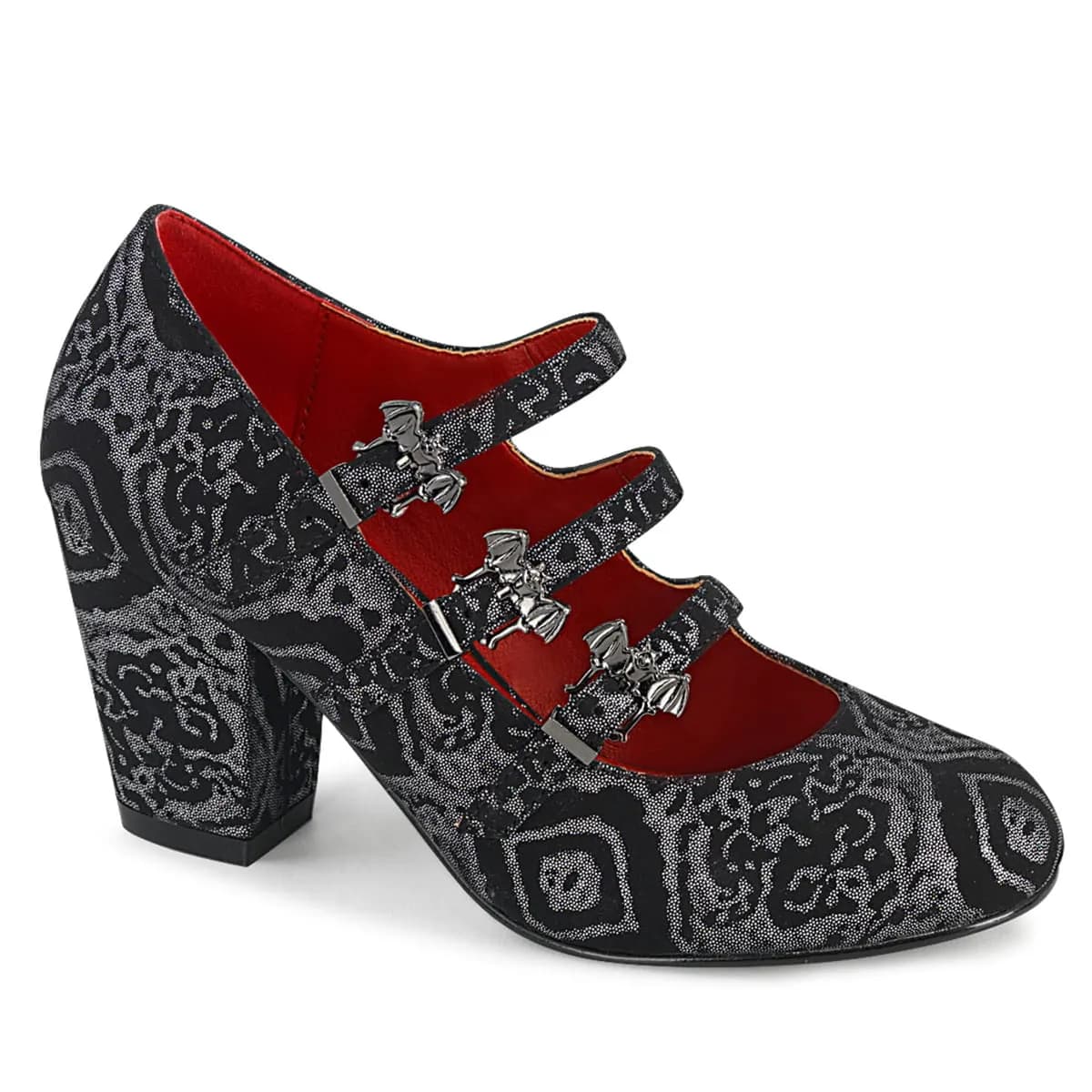DemoniaCult VIVIKA-38 Damen Sandale Schwarz Silber EU 37