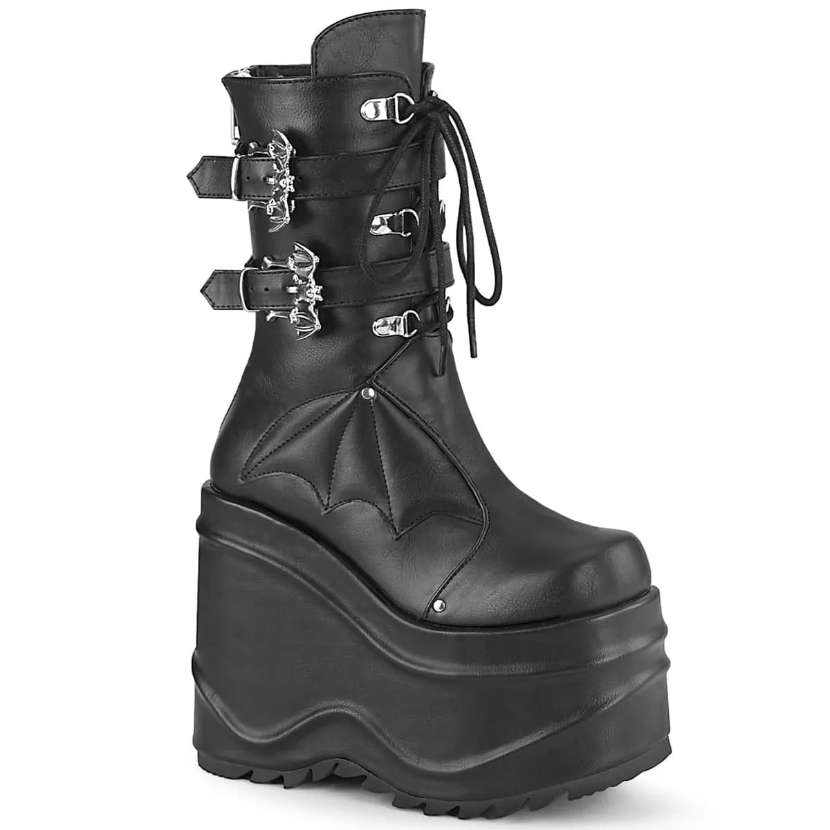 DemoniaCult WAVE-150 Damen Stiefel Schwarz  EU 40