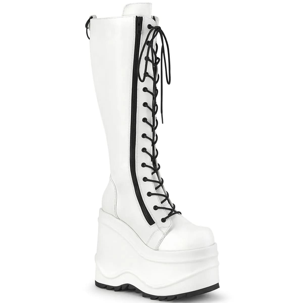 DemoniaCult WAVE-200 Damen Stiefel Weiß  EU 38