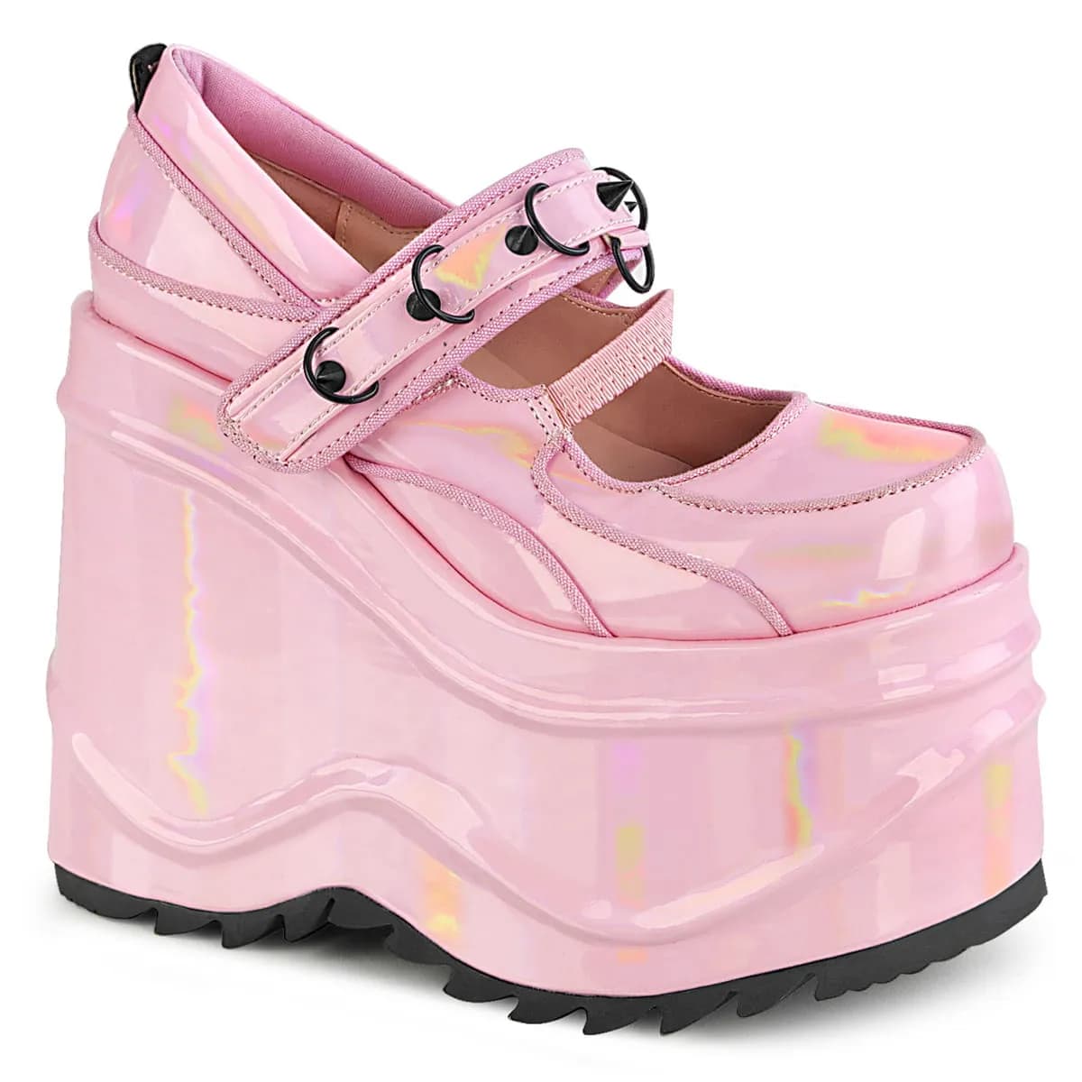 DemoniaCult WAVE-48 Damen Sandale Rosa  EU 36