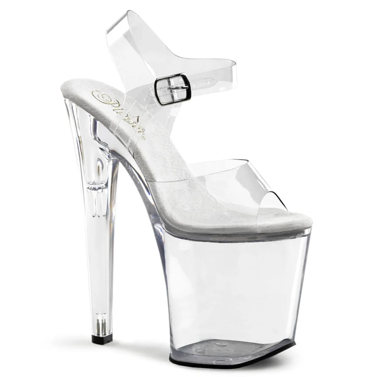 Pleaser XTREME-808 Damen Sandale Transparent  EU 44