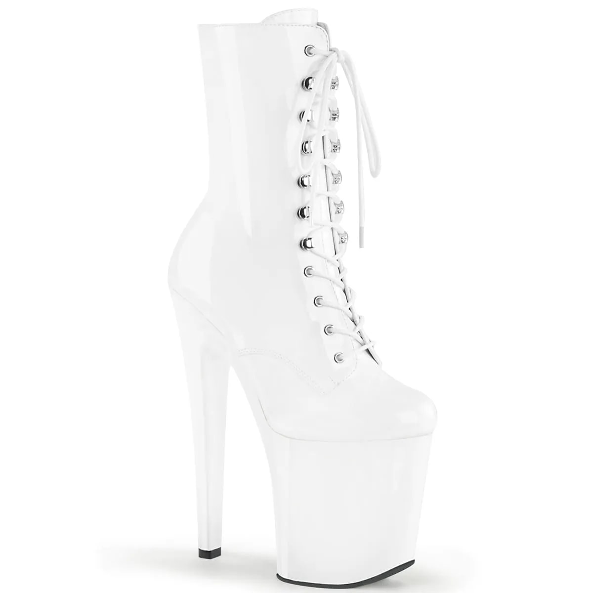 Pleaser XTREME-1020 Damen Stiefelette Weiß  EU 42