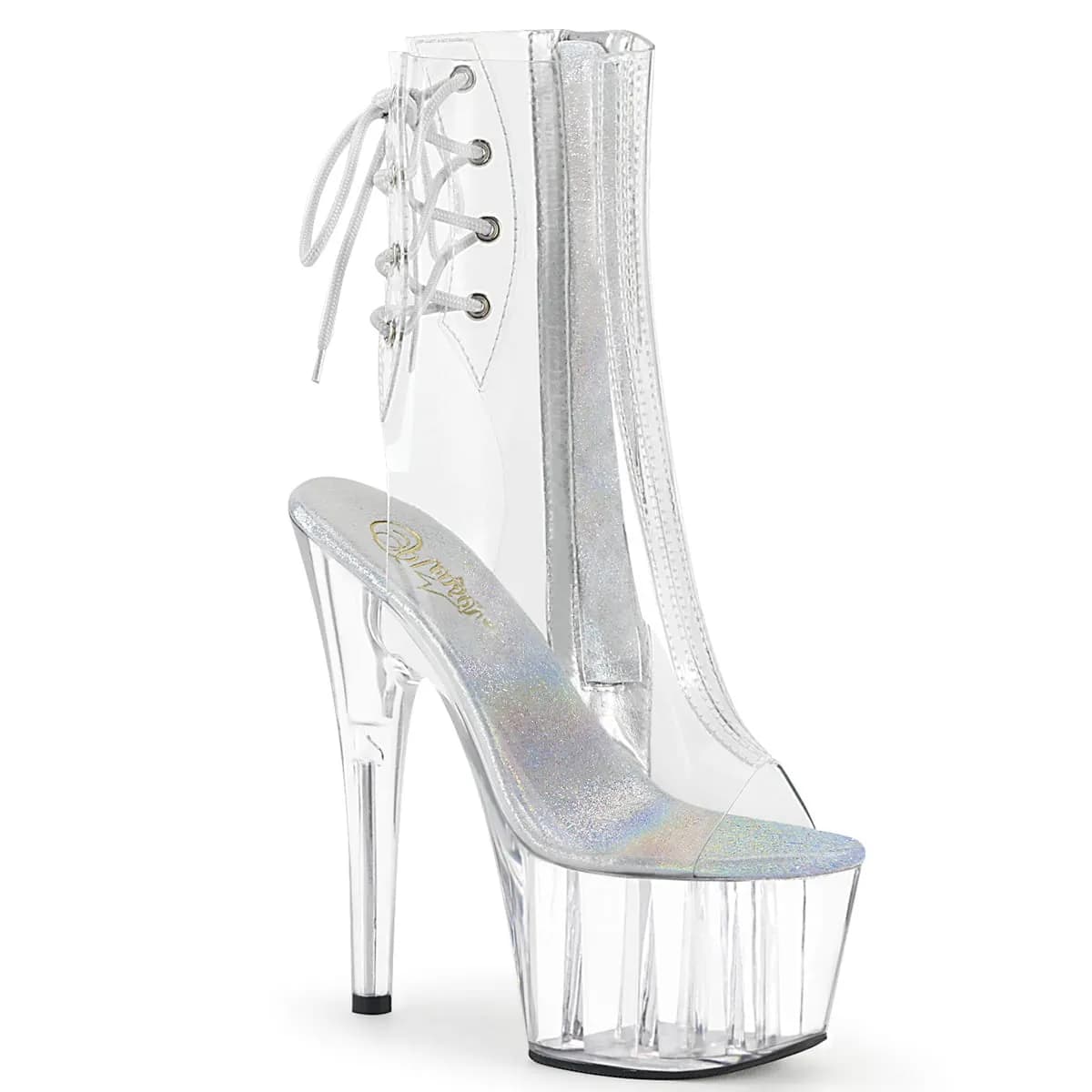 Pleaser ADORE-1018C Damen Stiefelette Transparent EU 40