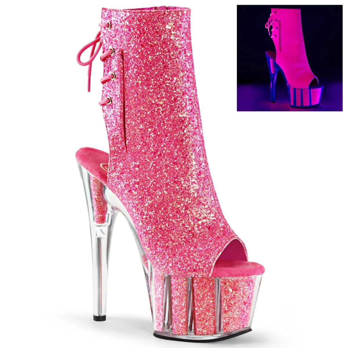 Pleaser ADORE-1018G Damen Stiefelette Pink EU 41