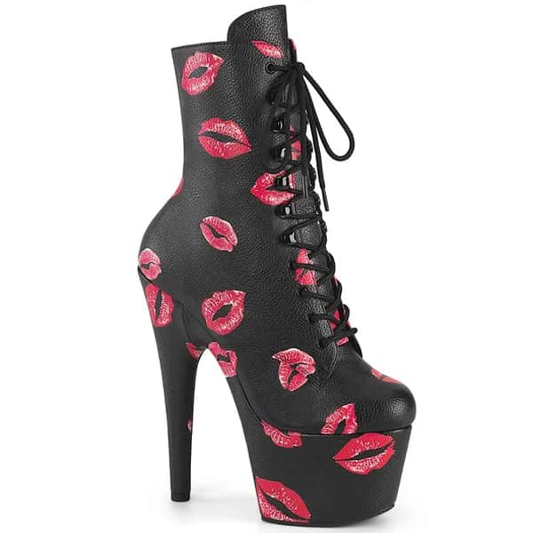 Pleaser ADORE-1020KISSES Damen Stiefelette Schwarz EU 41