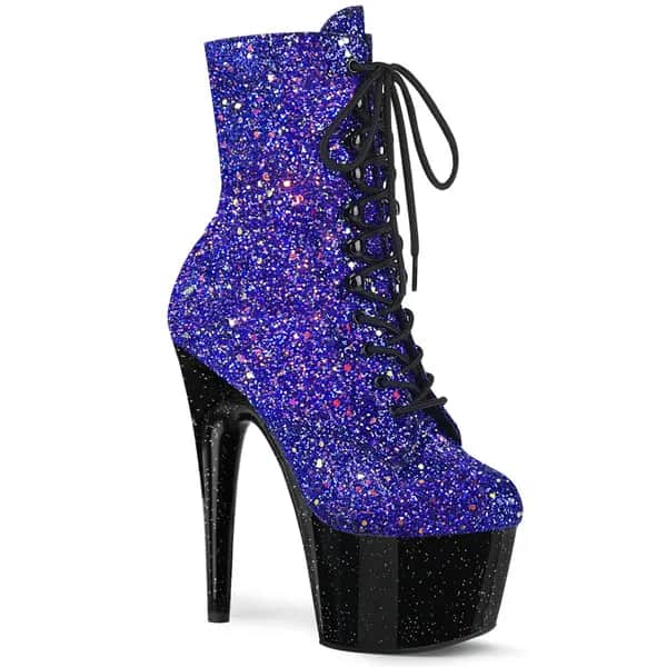 Pleaser ADORE-1020MG Damen Stiefelette Blau Mehrfarbig EU 35