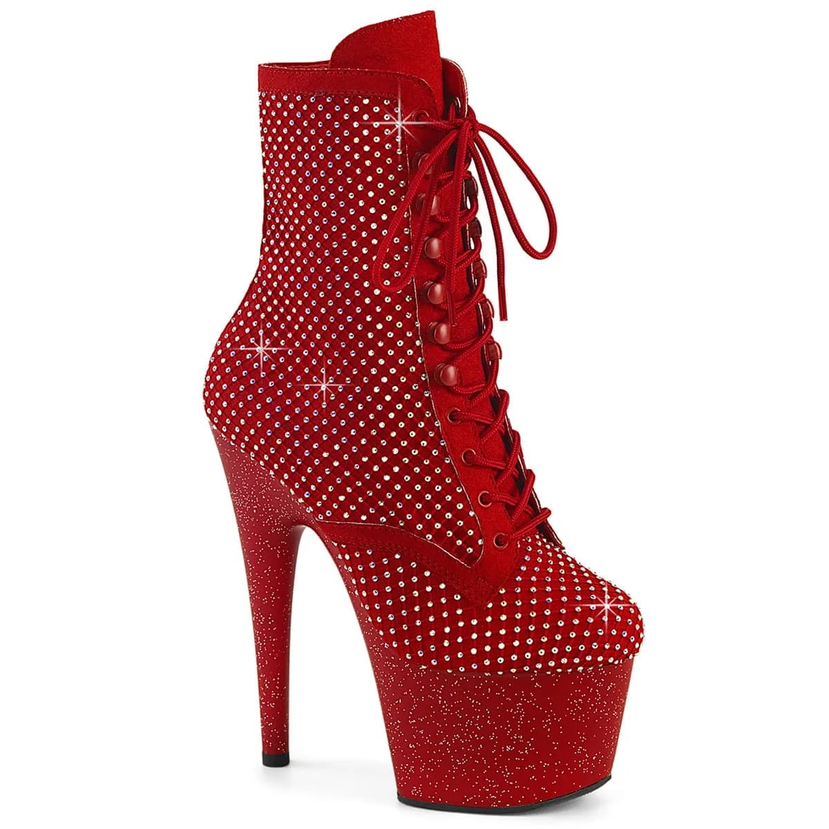 Pleaser ADORE-1020RM Damen Stiefelette Rot EU 41