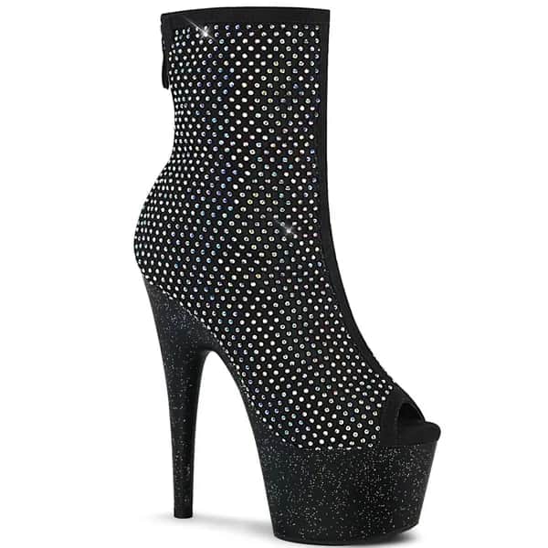Pleaser ADORE-1031GM Damen Stiefelette Schwarz EU 37