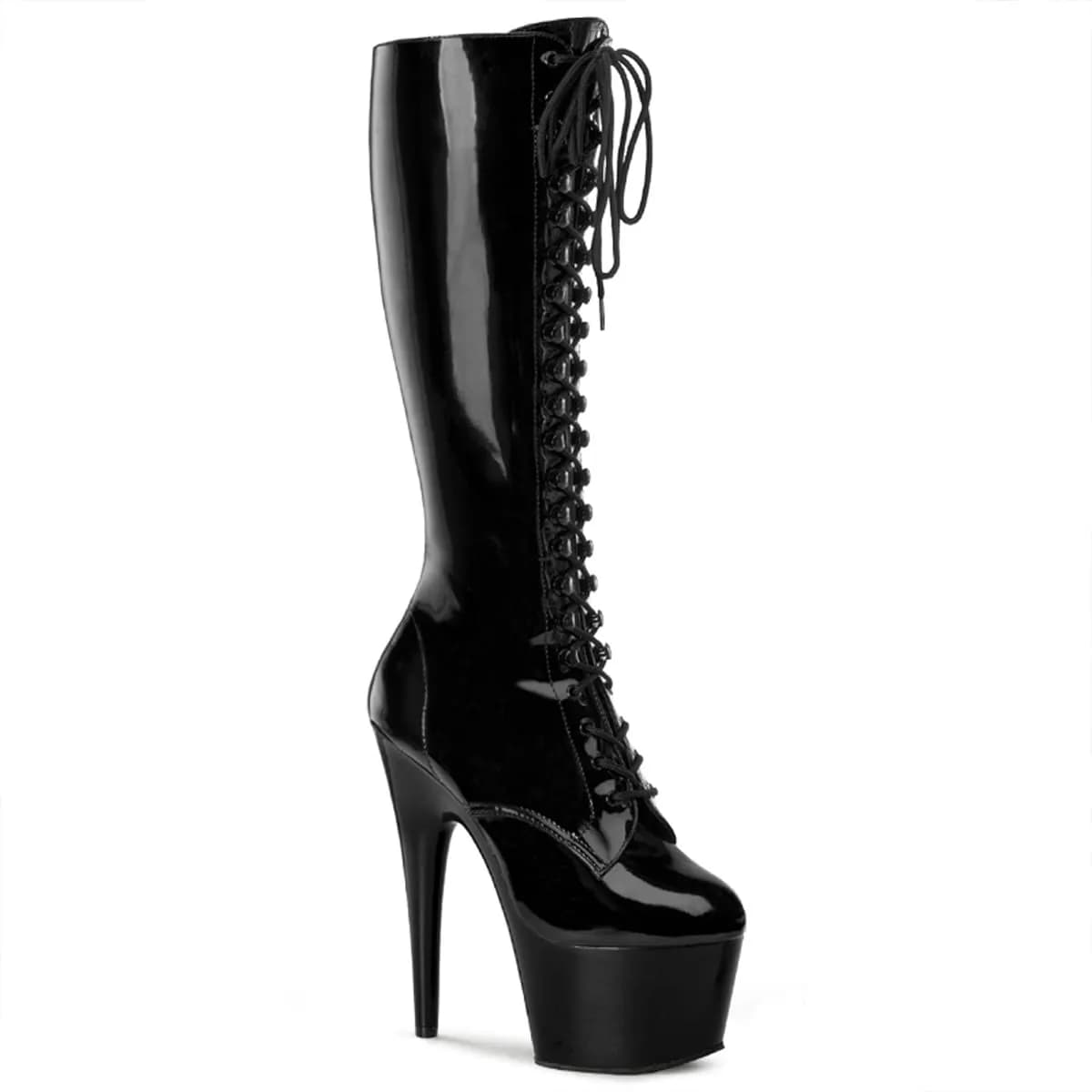 Pleaser ADORE-2023 Damen Stiefel Schwarz Lack EU 39