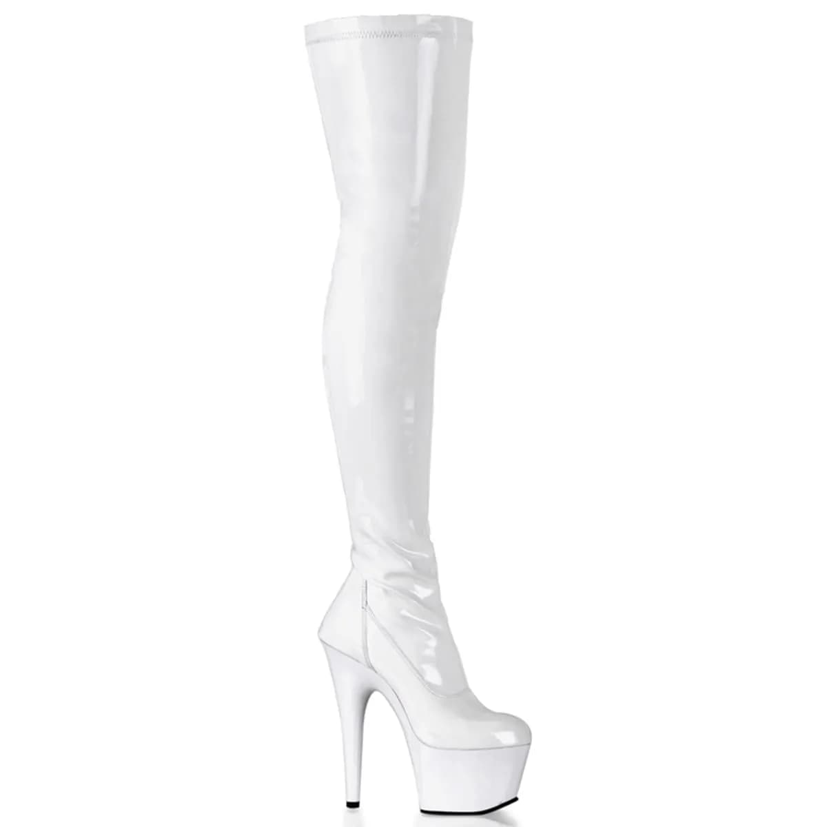 Pleaser ADORE-3000 Damen Stiefel Weiß EU 41